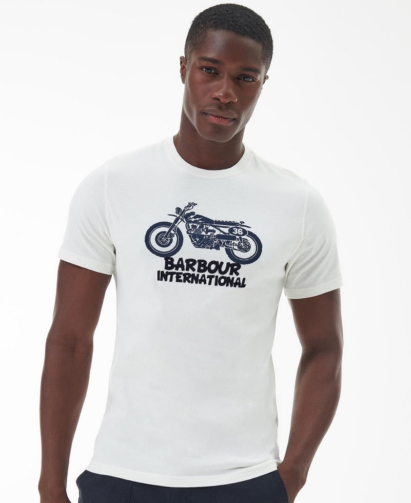 Barbour International Method T-Shirt - Whisper White