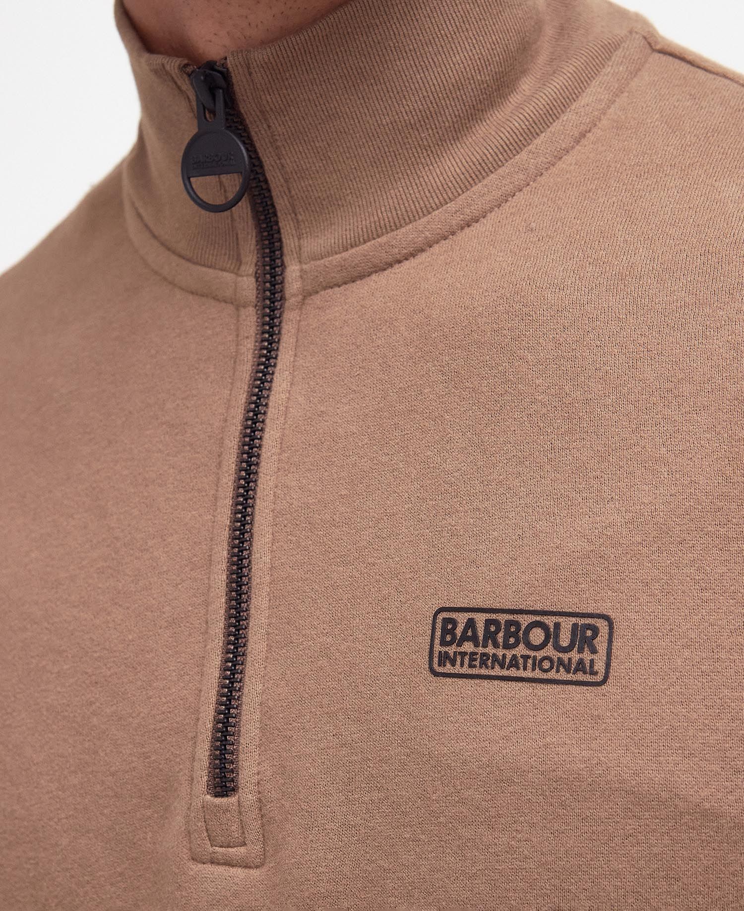 Barbour International Essential Half Zip Sweatshirt - Fossil