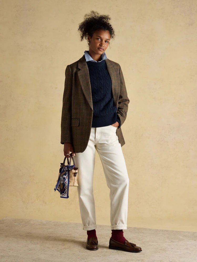 Joules Classic Cable Knit - Navy