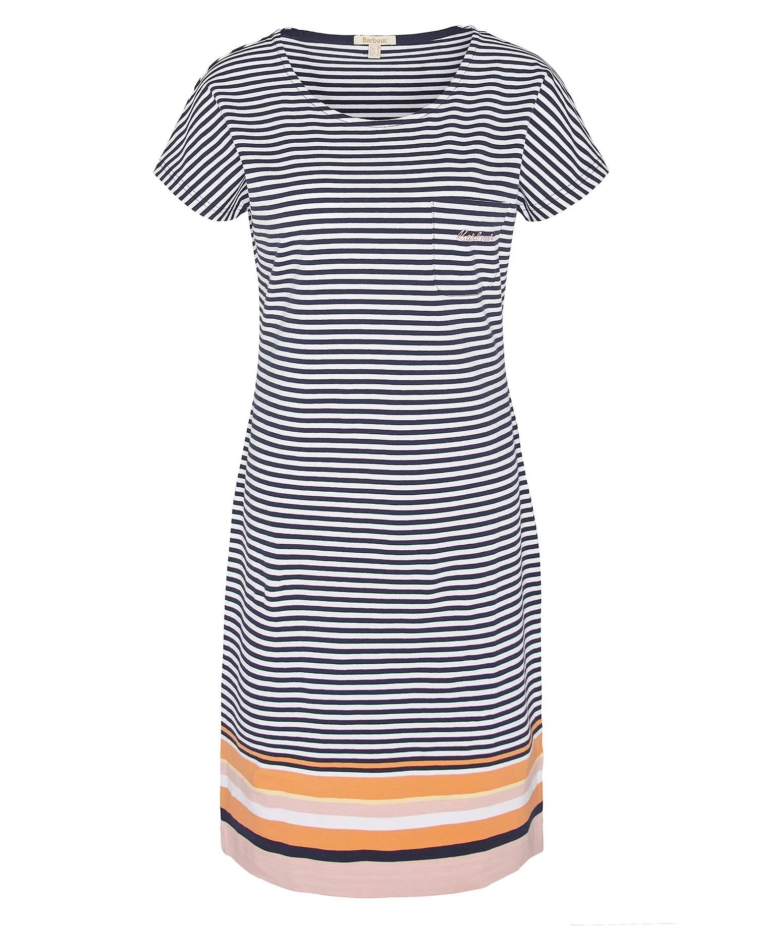 Barbour Harewood Stripe Dress - Navy/Multistripe