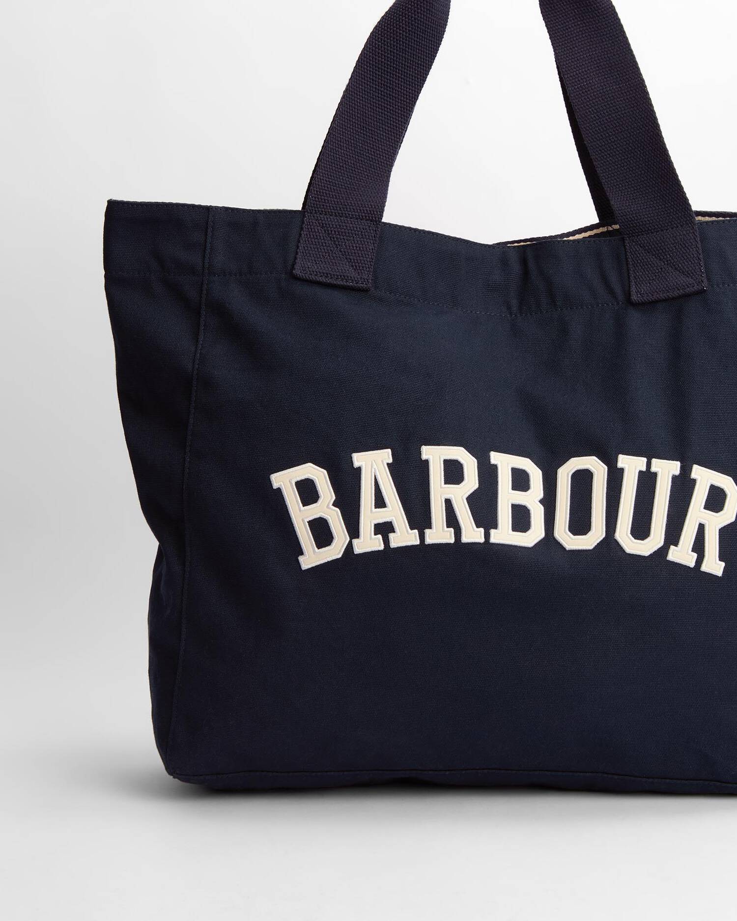 Barbour Logo Beach Tote Bag - Navy