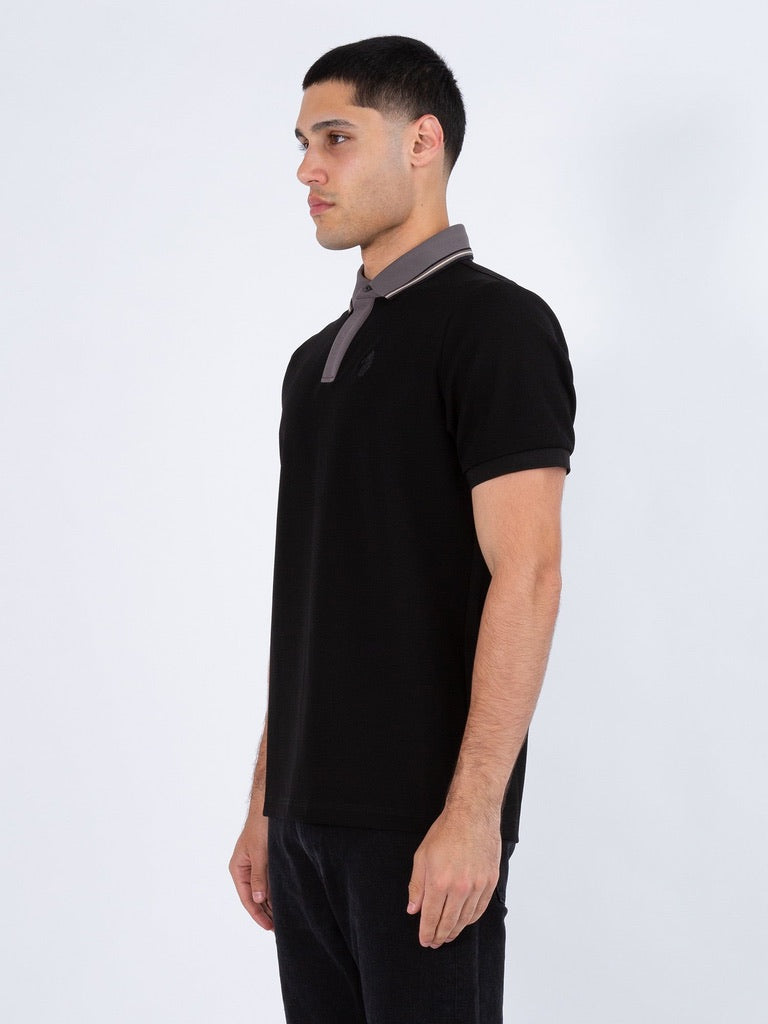 Luke Leo Tonal Polo Shirt - Black