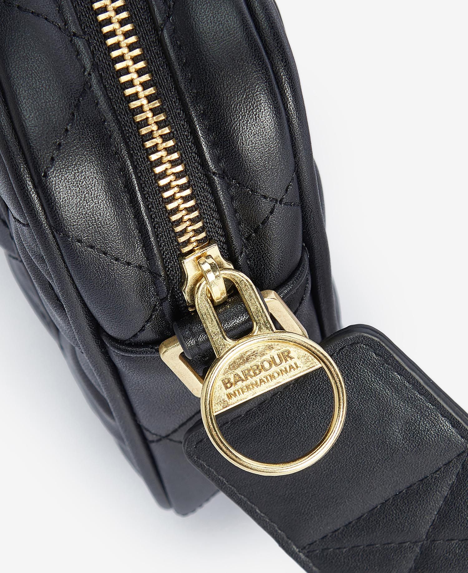 Barbour International Quilted Sloane Crossbody Bag - Black