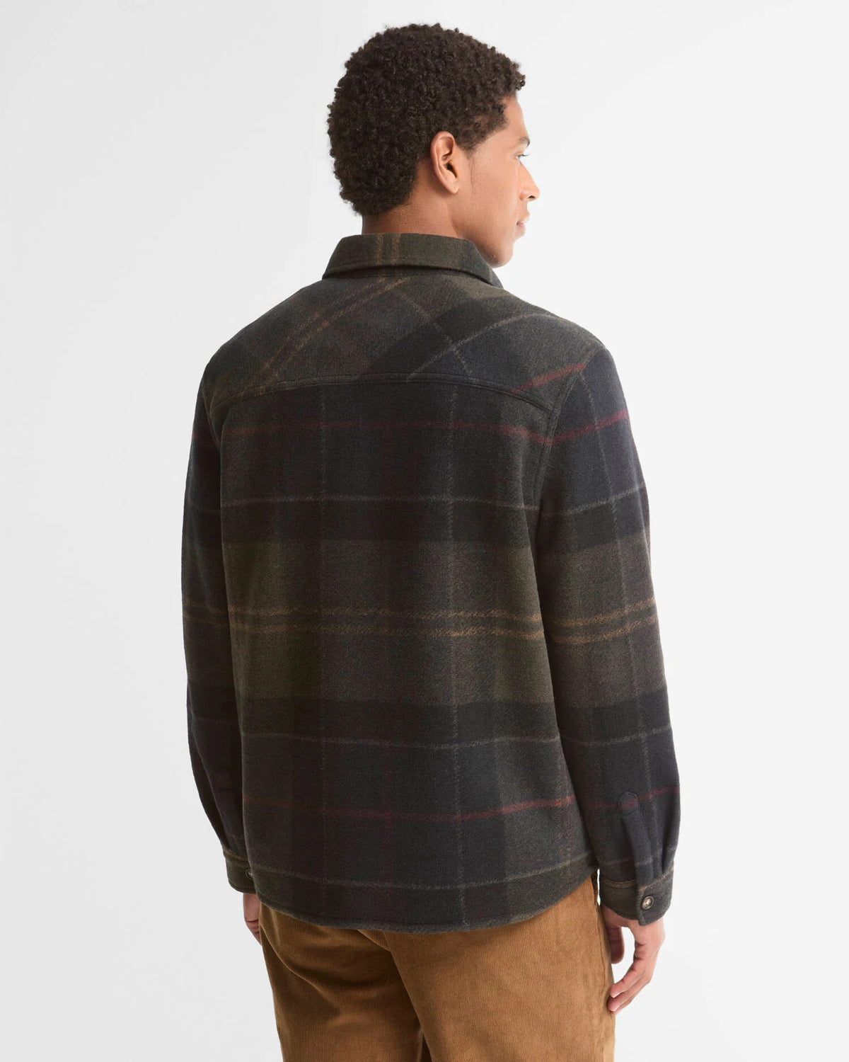 Barbour Woodlane Brushed Check Overshirt - Shadow Classic Tartan
