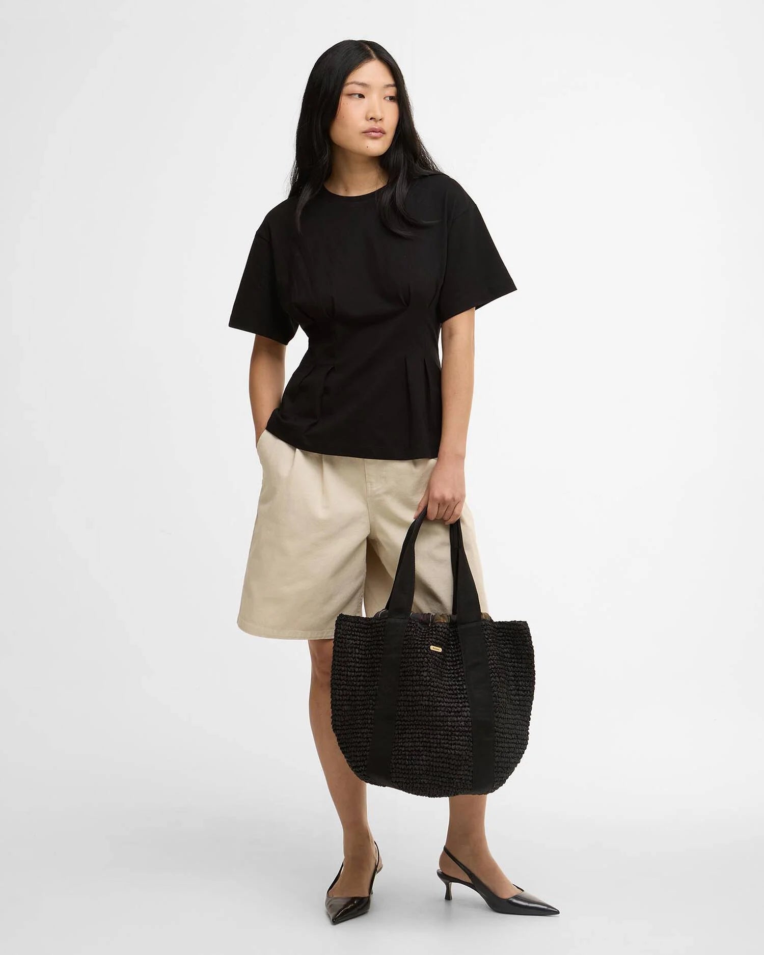 Barbour Lily Beach Tote Bag - Black