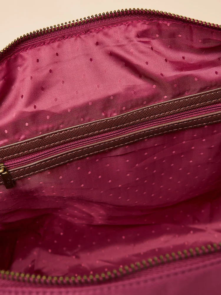 Joules Edie Berry Red Shopper Bag