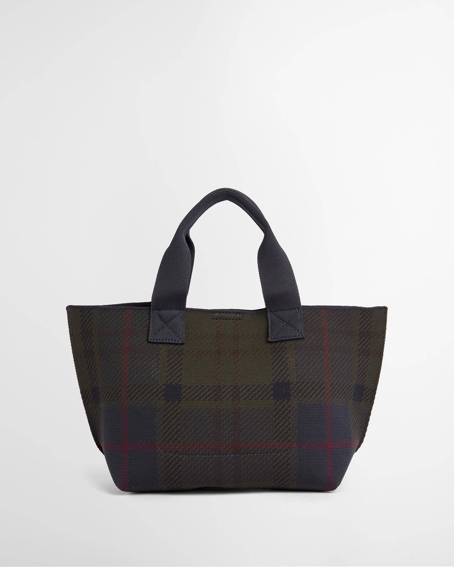 Barbour Layla Tartan Mini Tote Bag - Shadow Tartan