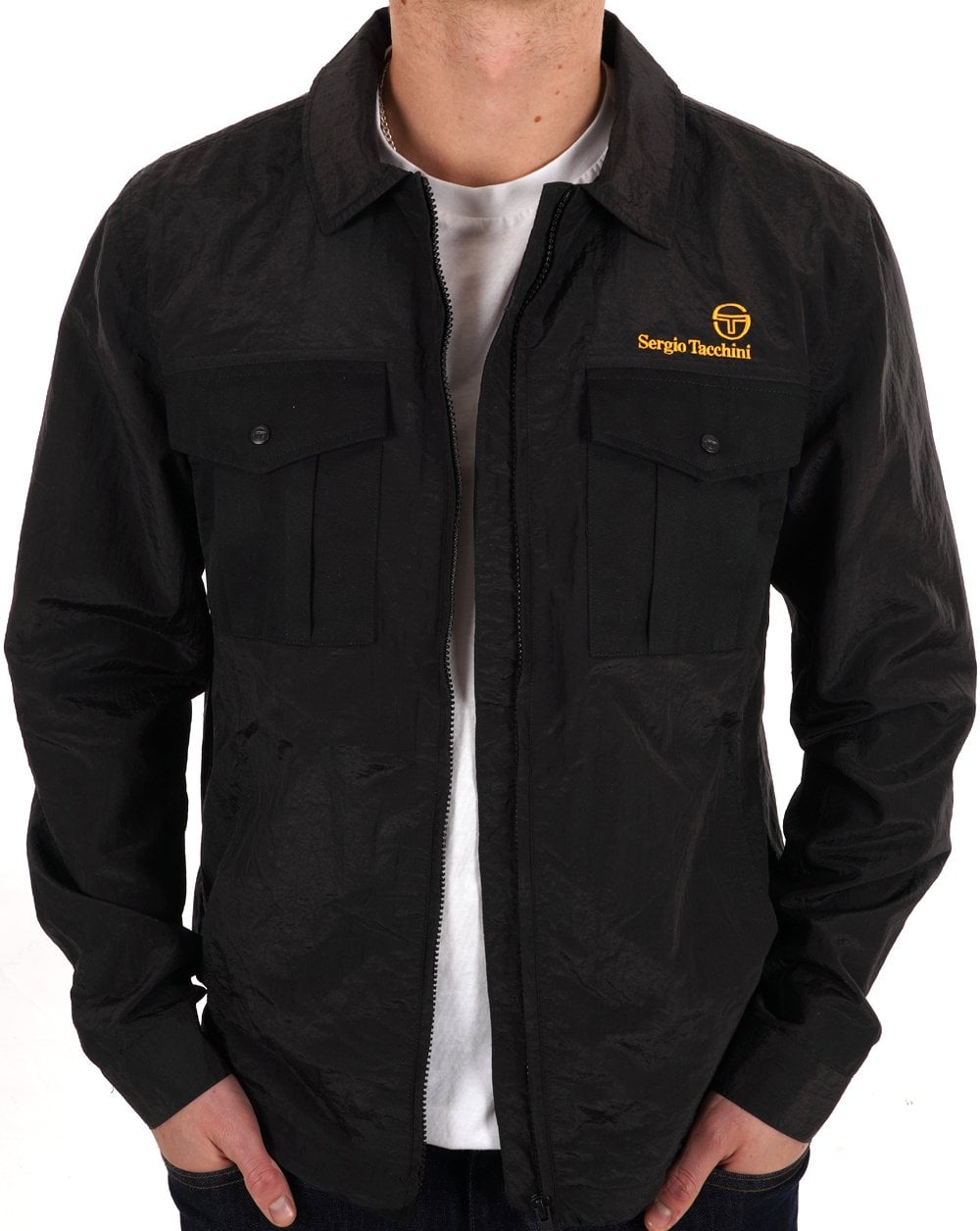 Sergio Tacchini Luciano Regular Fit Shacket - Black