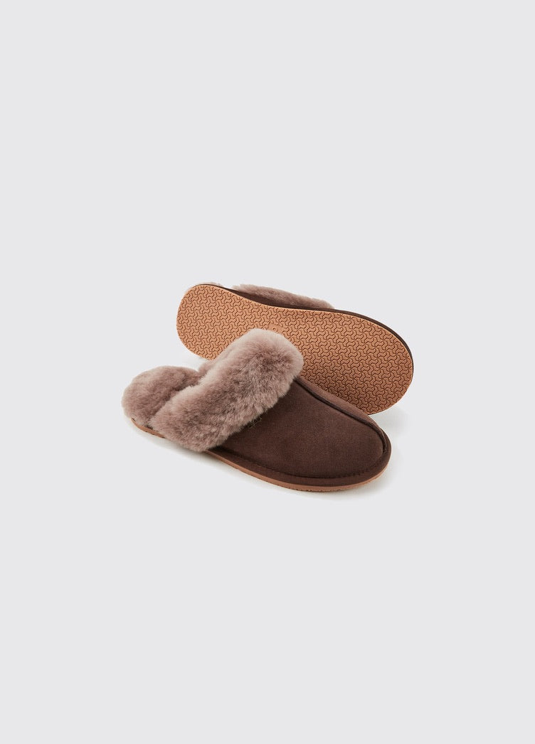 Dubarry Rockmill Mule Slippers - Cigar