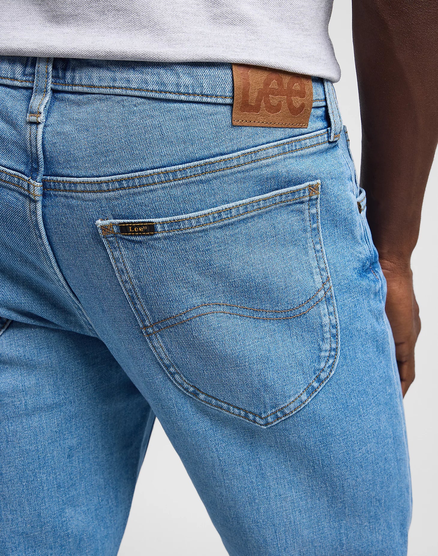 Lee Daren Zip Fly Reg Straight Jeans - Powder