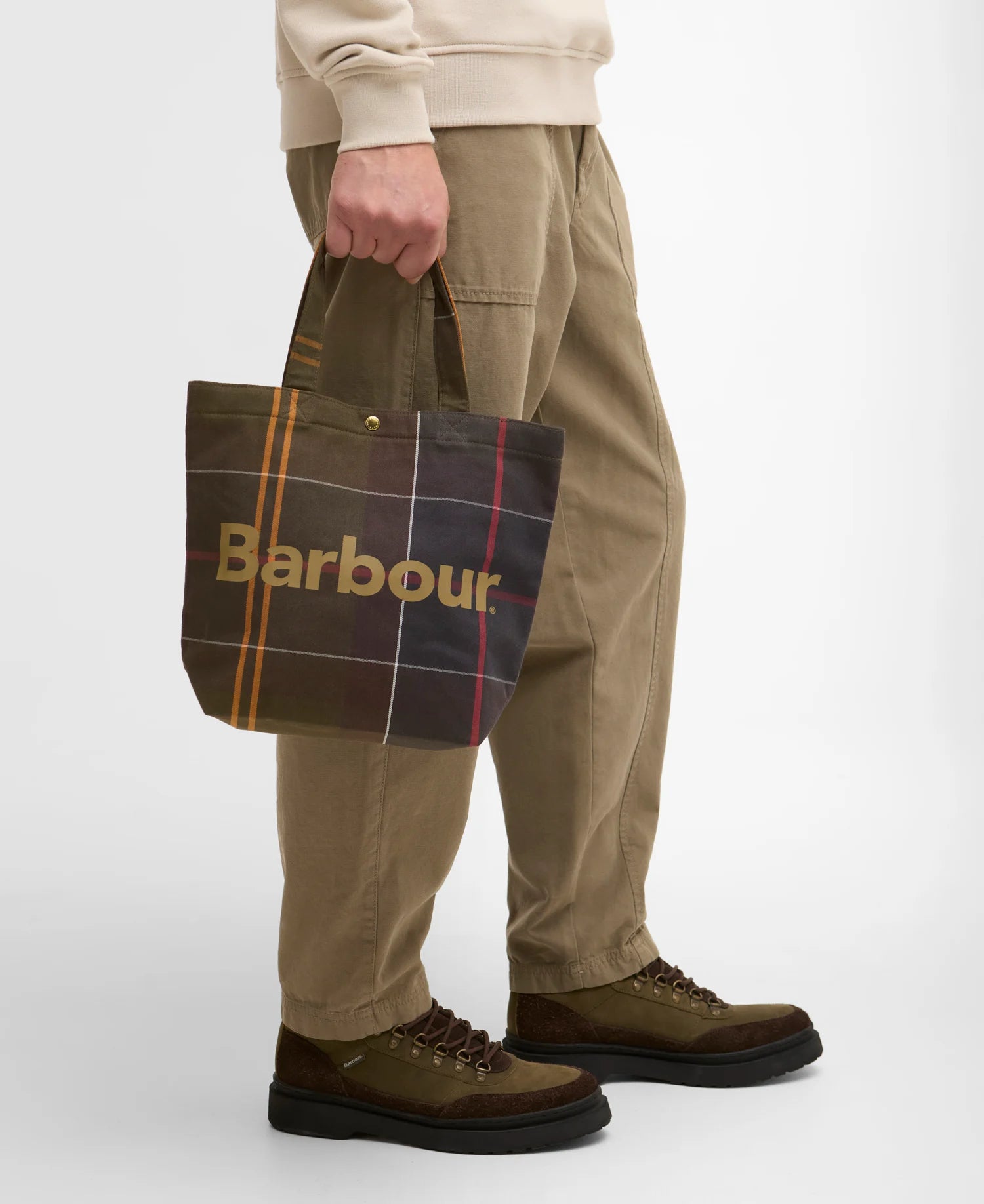 Barbour Mini Telfield Tartan Tote Bag - Classic Tartan