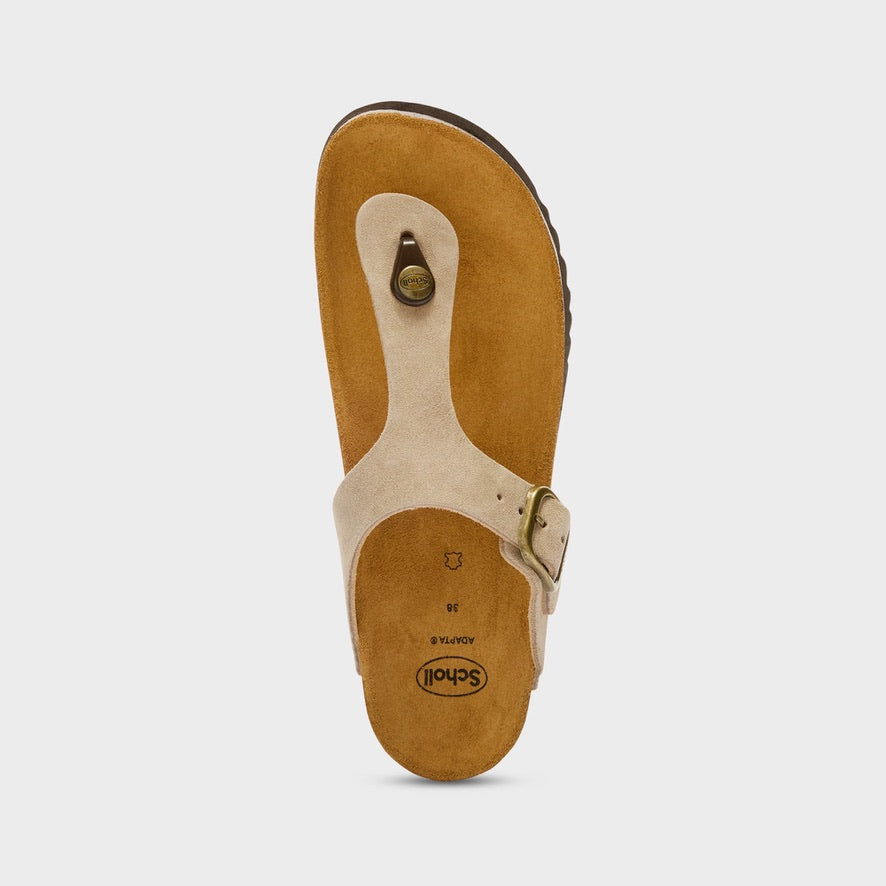 Scholl Anais Sandals - Dark Beige Suede