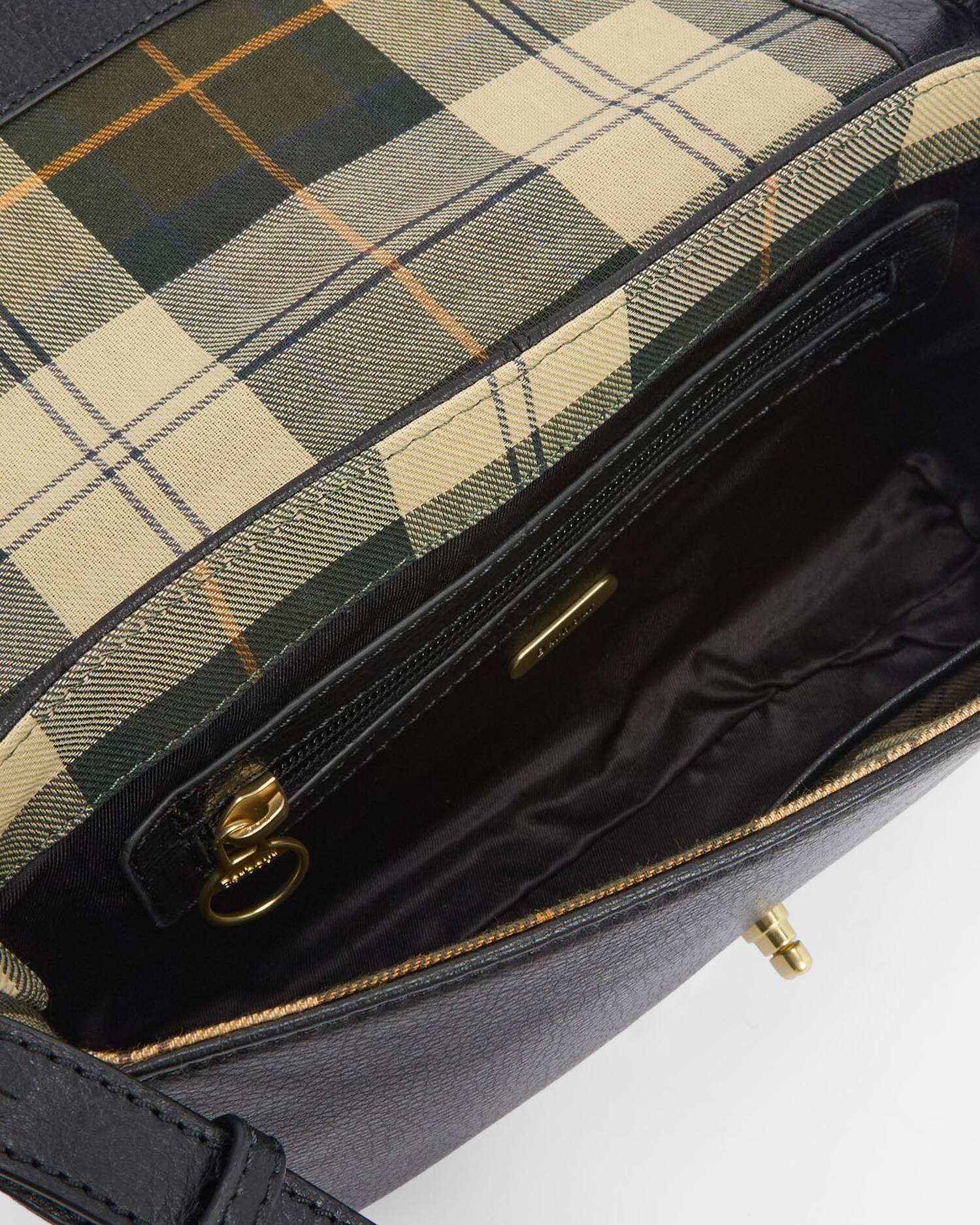 Barbour Rosa Leather Crossbody Bag - Black