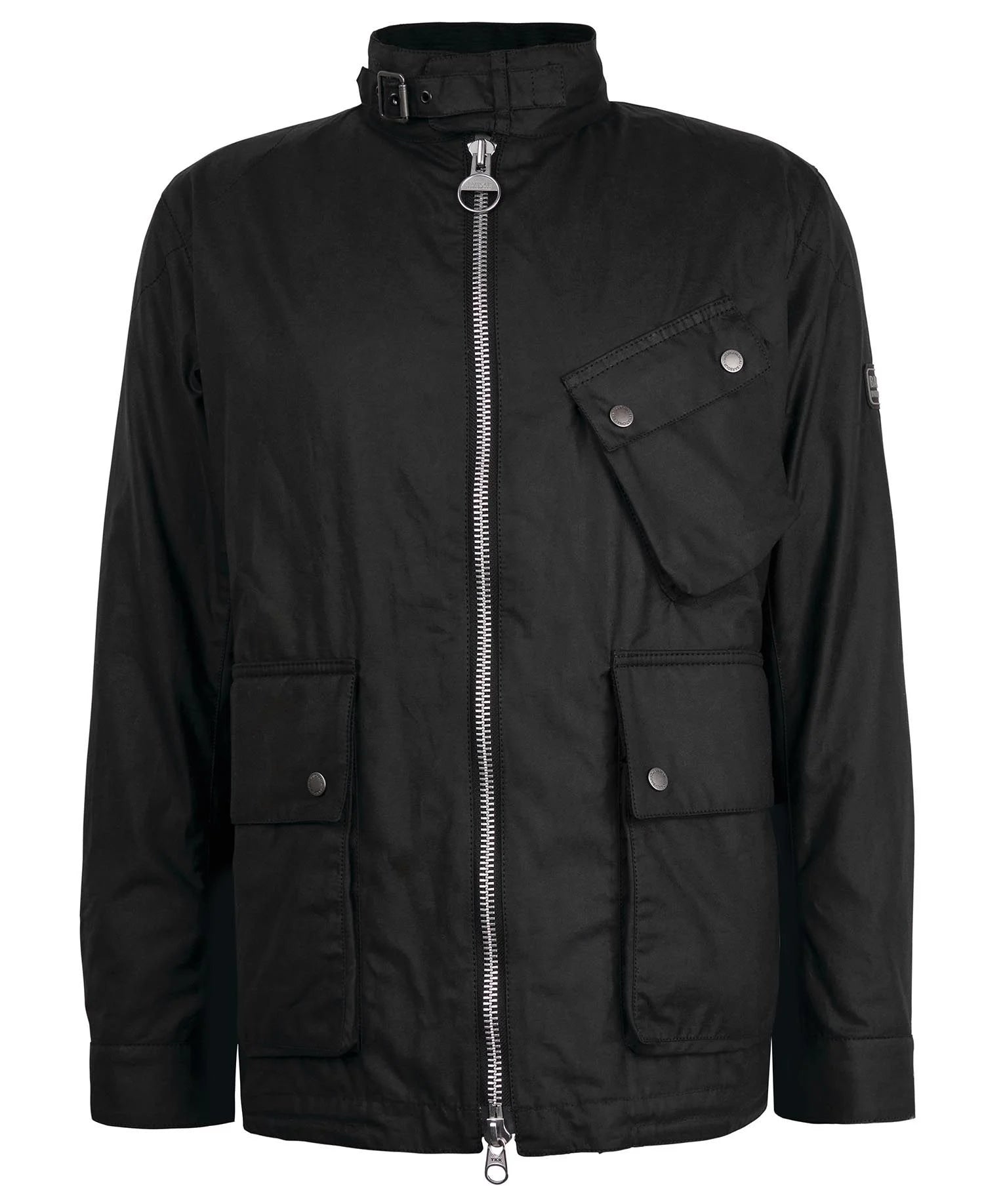 Barbour International Transport Wax Black Spiders Whitby