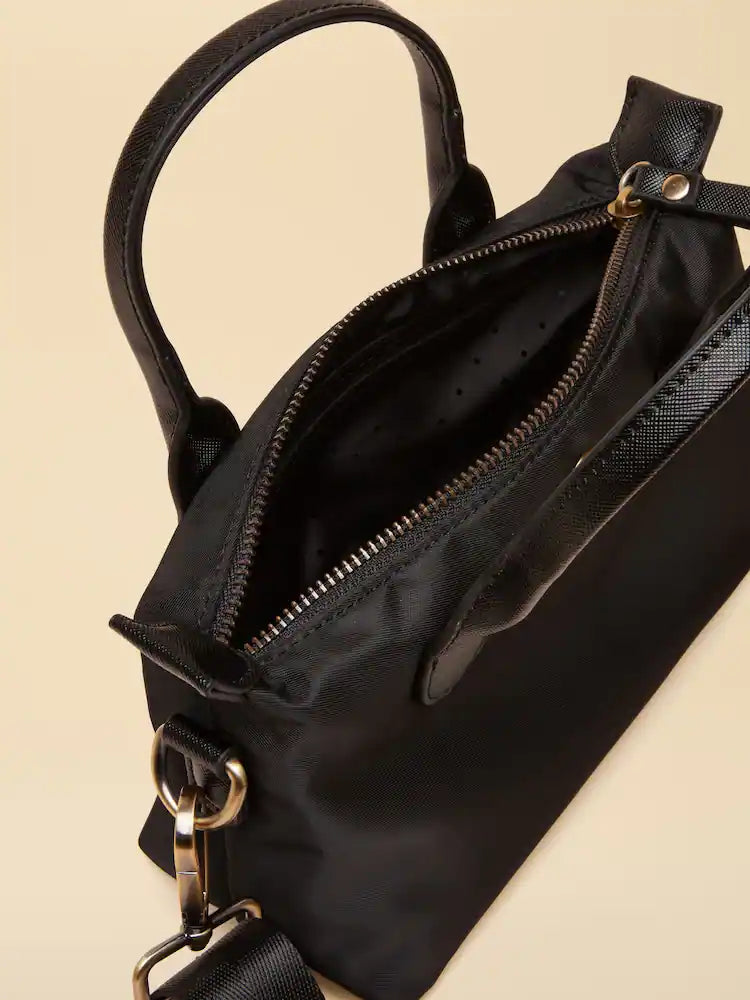 Joules Edie Black Mini Cross Body Bag