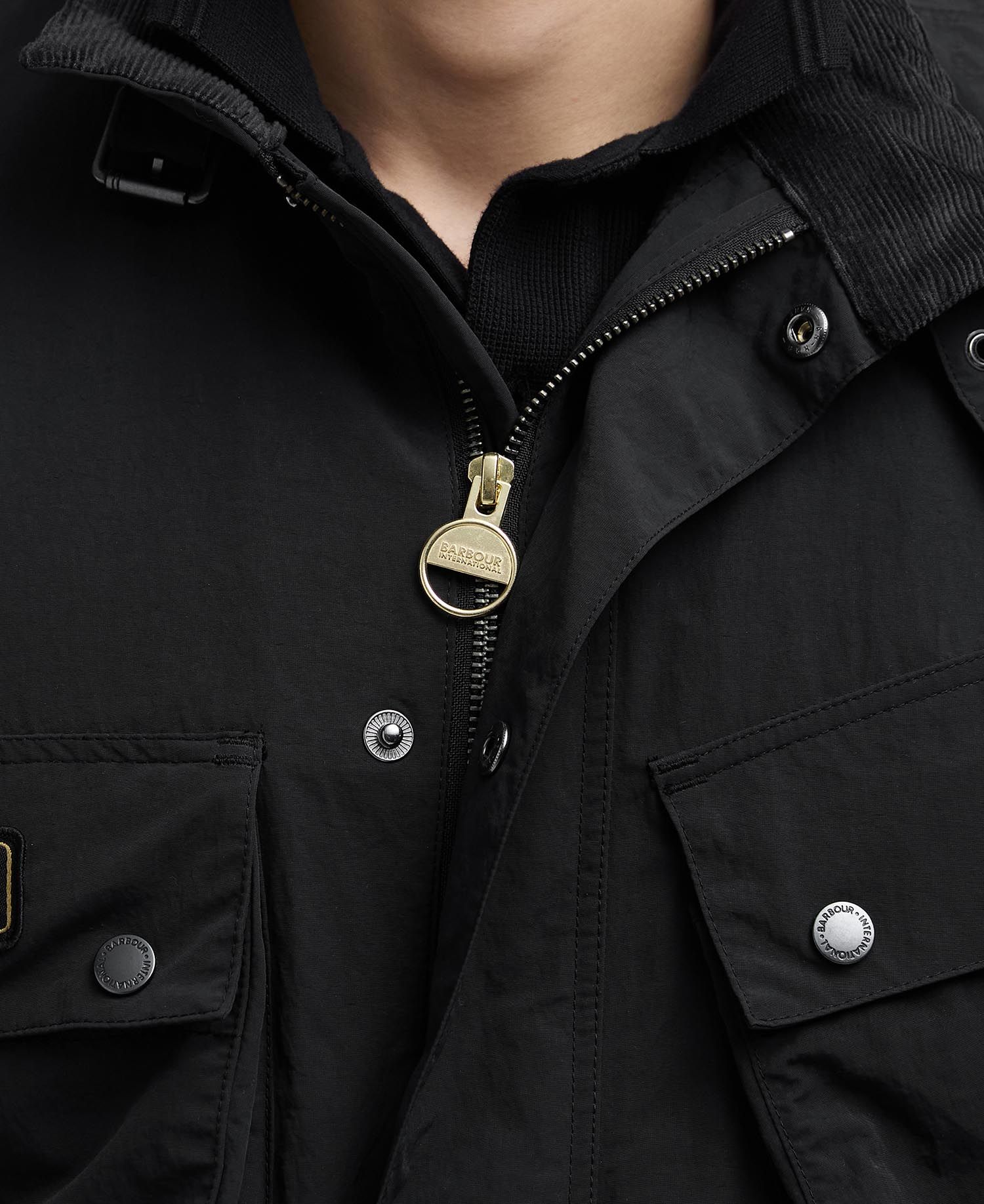 Barbour International Contempary A7 Showerproof Jacket - Black