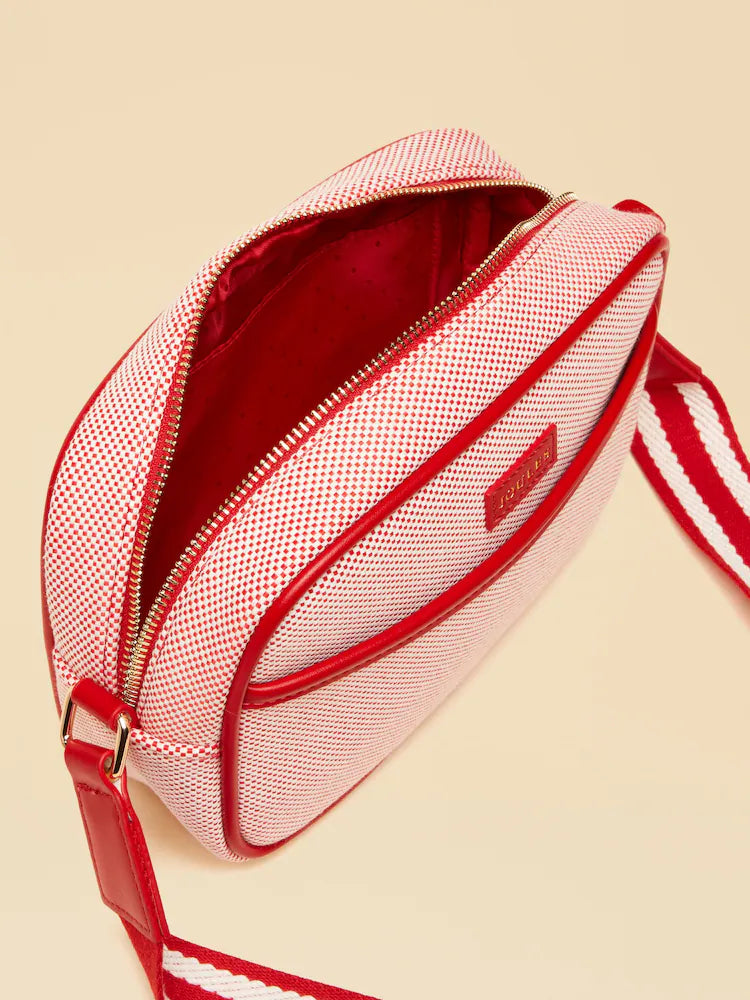 Joules Blair Red Canvas Cross Body Bag