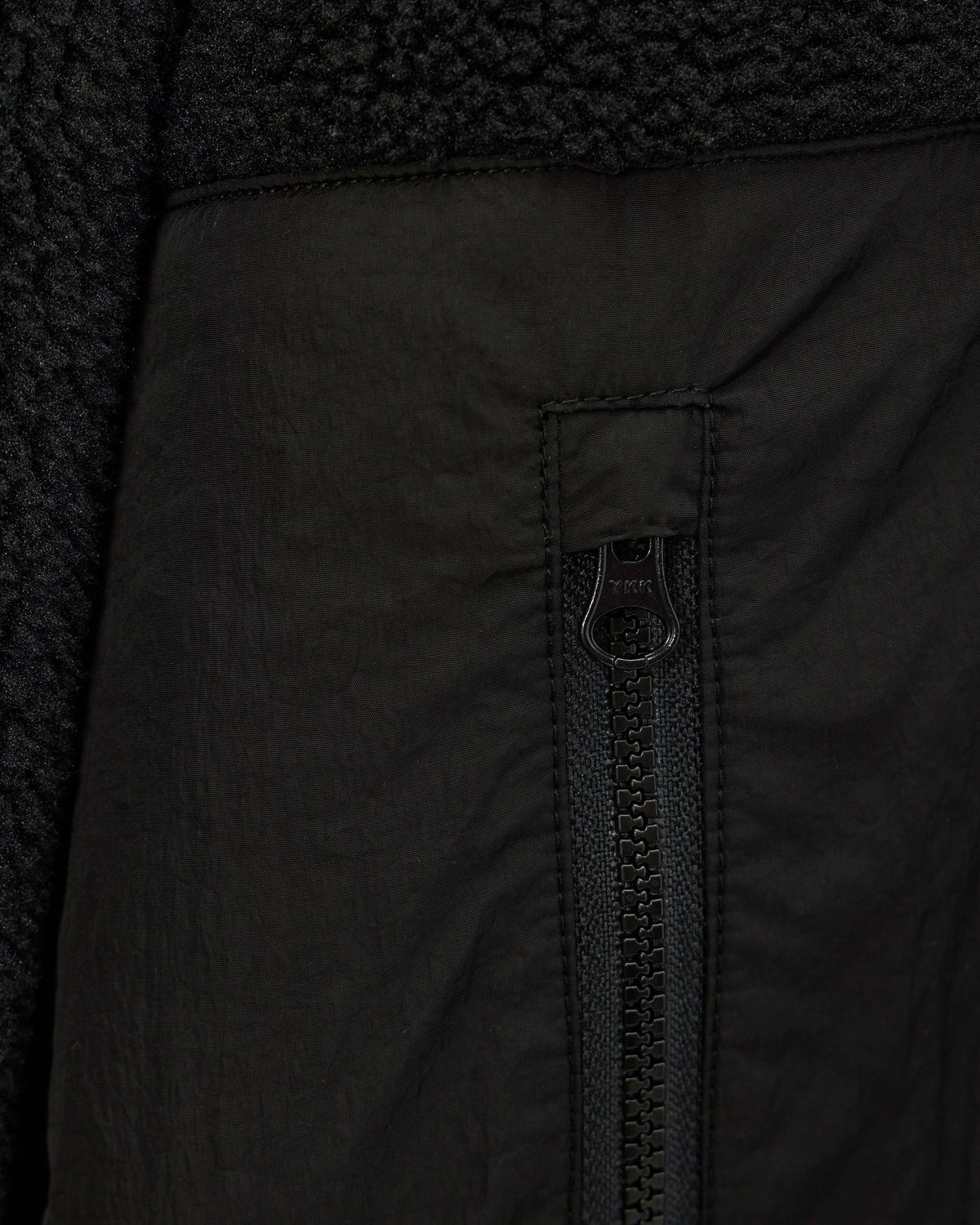 Weekend Offender Debden Zip Through Fleece Hoodie - Black