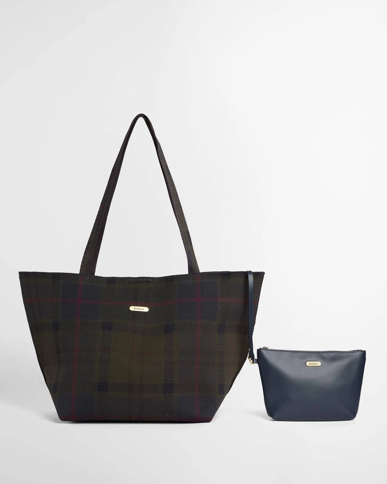 Barbour Layla Tartan Large Tote Bag - Shadow Tartan