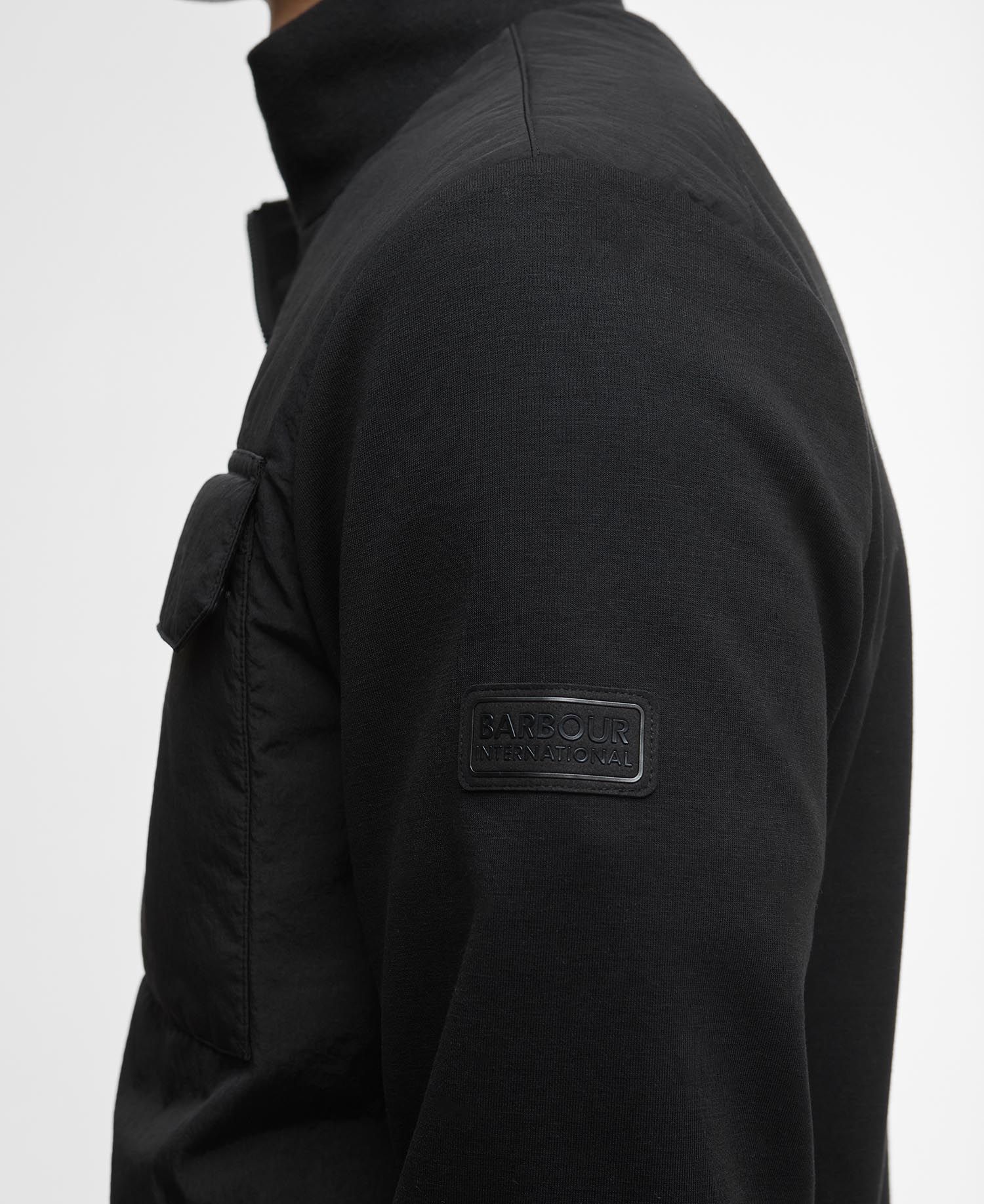 Barbour International Ethan Quilt Sweatshirt - Black