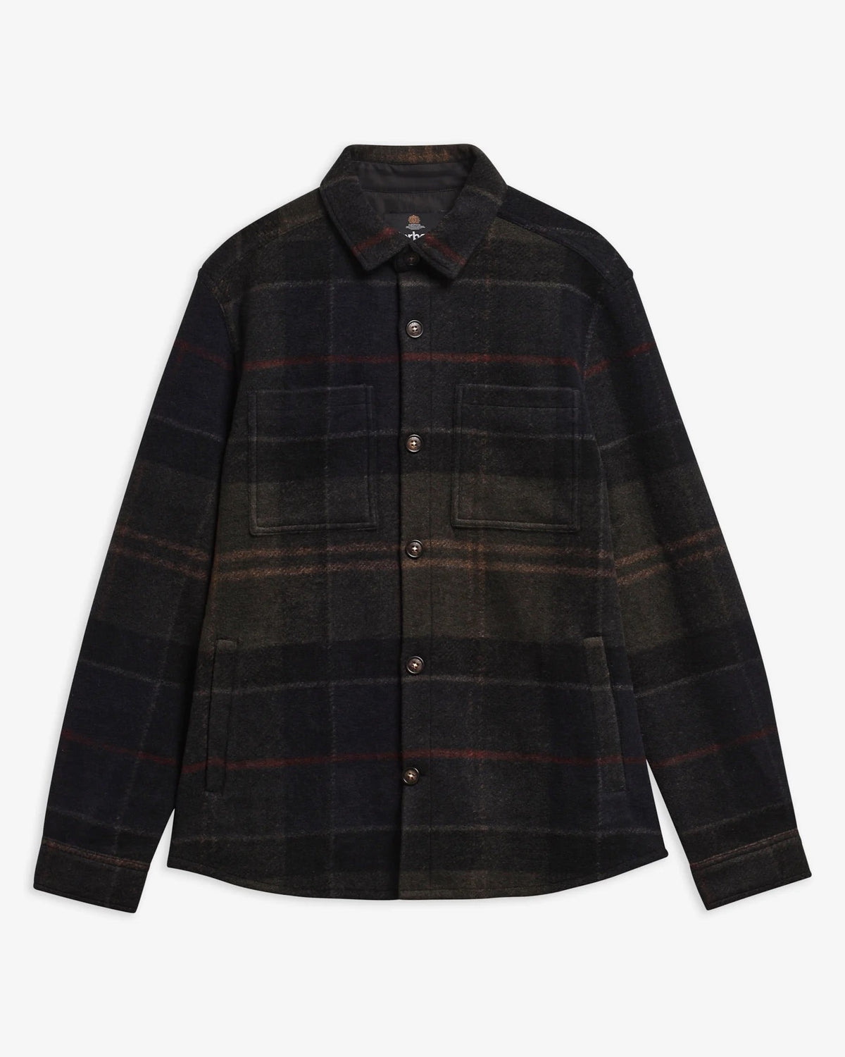 Barbour Woodlane Brushed Check Overshirt - Shadow Classic Tartan