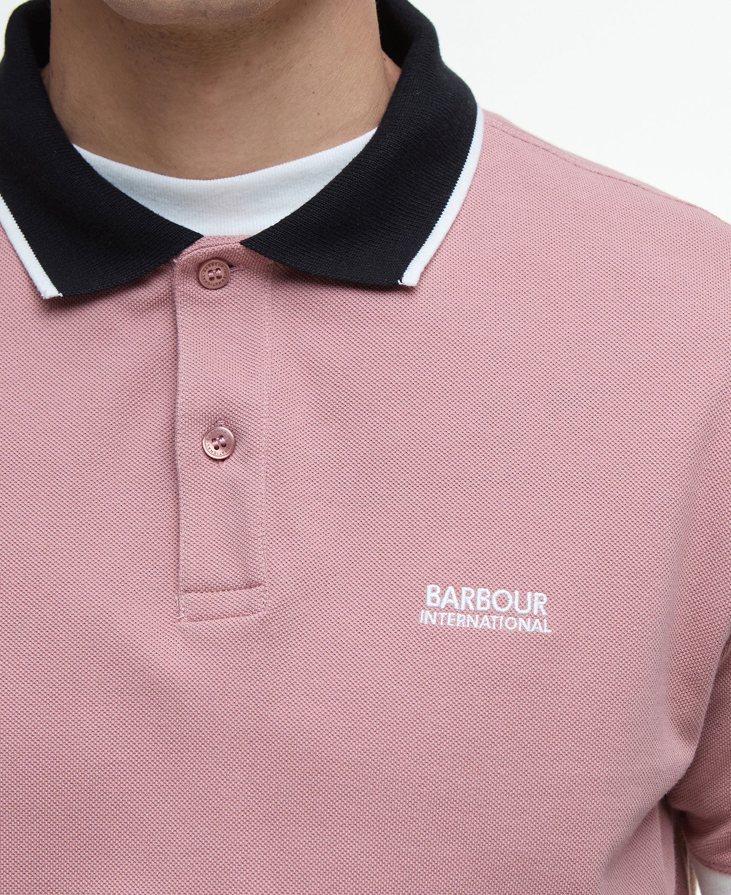 Barbour International Howall Polo Shirt - Vintage Pink