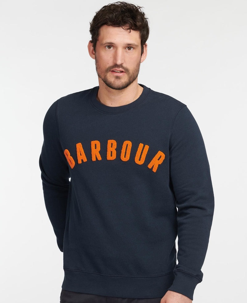 Barbourb Prep Logo Crew Sweatshirt - Navy
