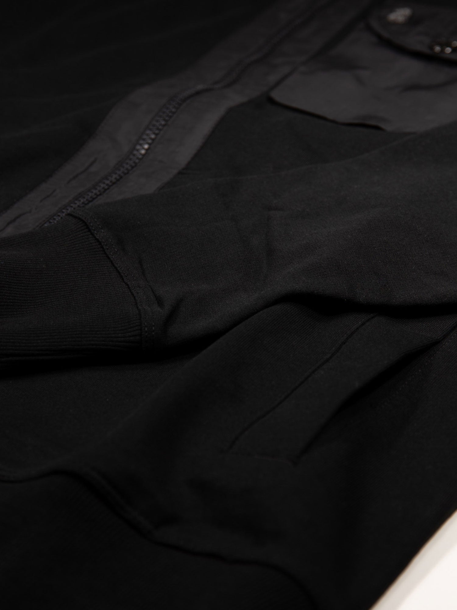 Luke 1977 Sutton Contrast Pocket Funnel Full Zip Jumper - Black