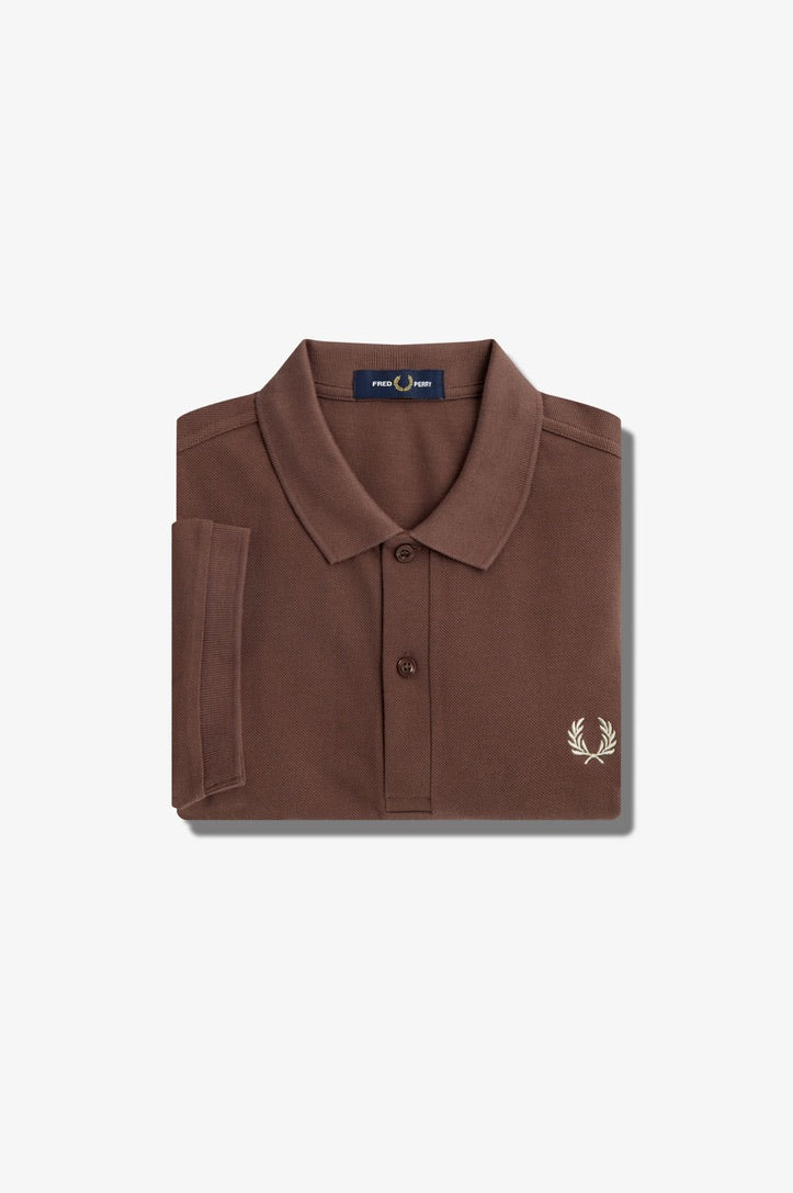 Fred Perry Plain Fred Shirt - Brick/Warm Grey