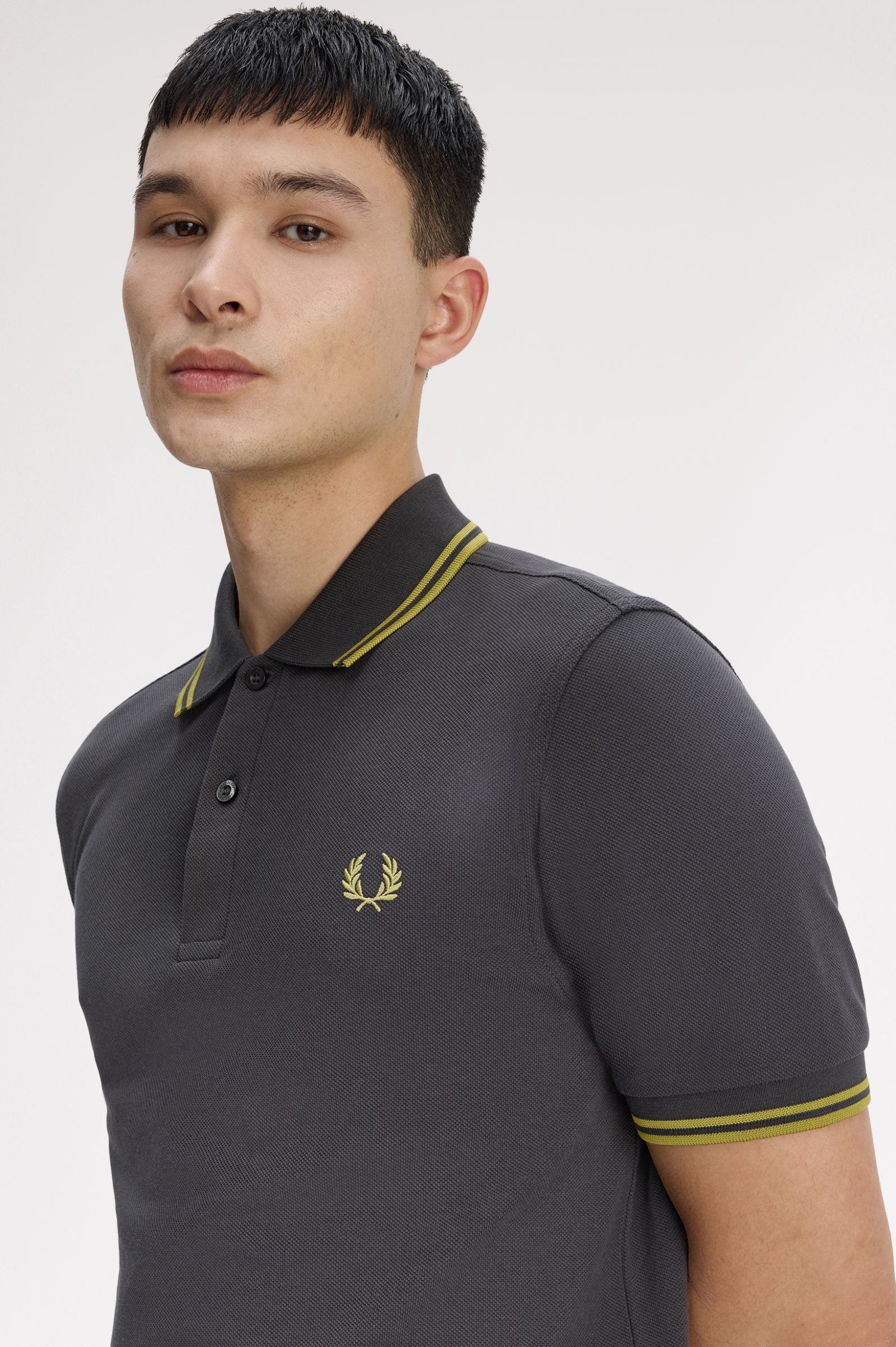 Fred Perry Twin Tipped Polo Shirt - Anchor Green