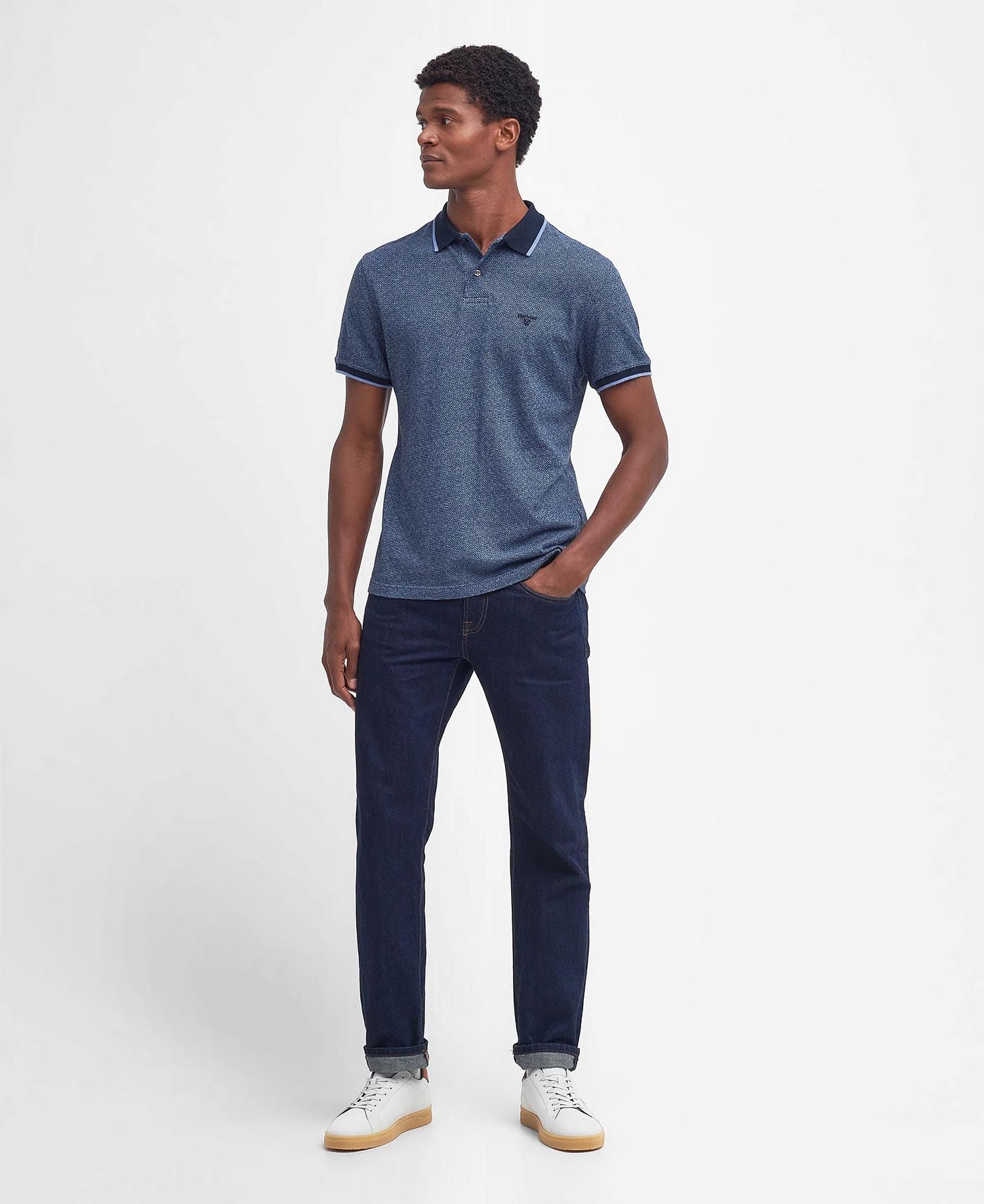 Barbour Powburn Polo Shirt - Navy