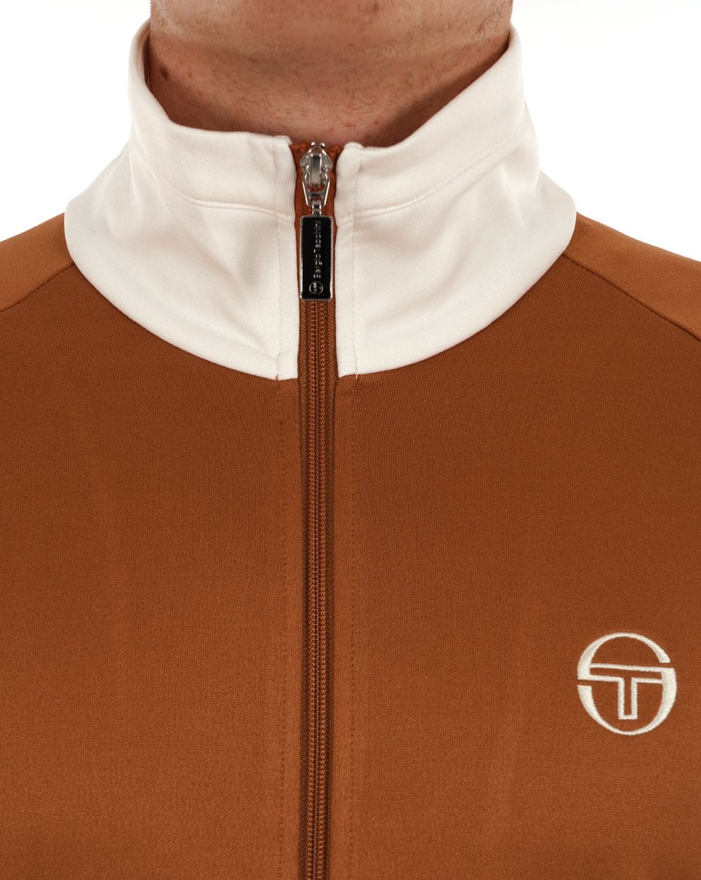 Sergio Tacchini Dallas Track Top - Mocha Bisque/Gardenia/Dubarry