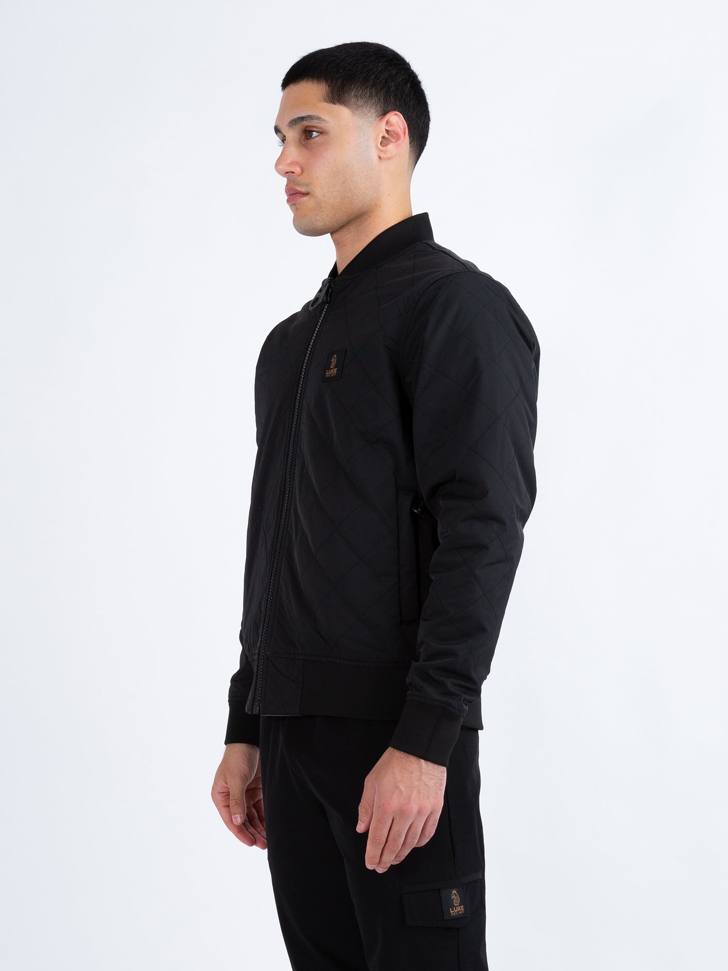 Luke Suzhou Reversable Bomber Jacket - Mushroom