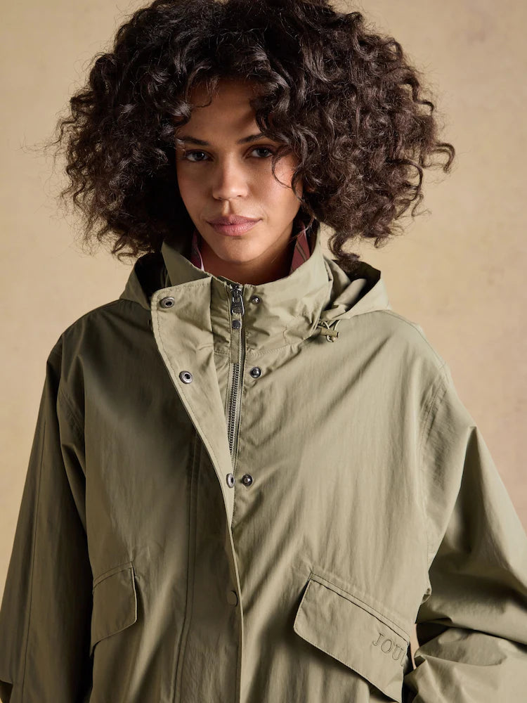 Joules Hove Khaki Green Waterproof Windbreaker Jacket