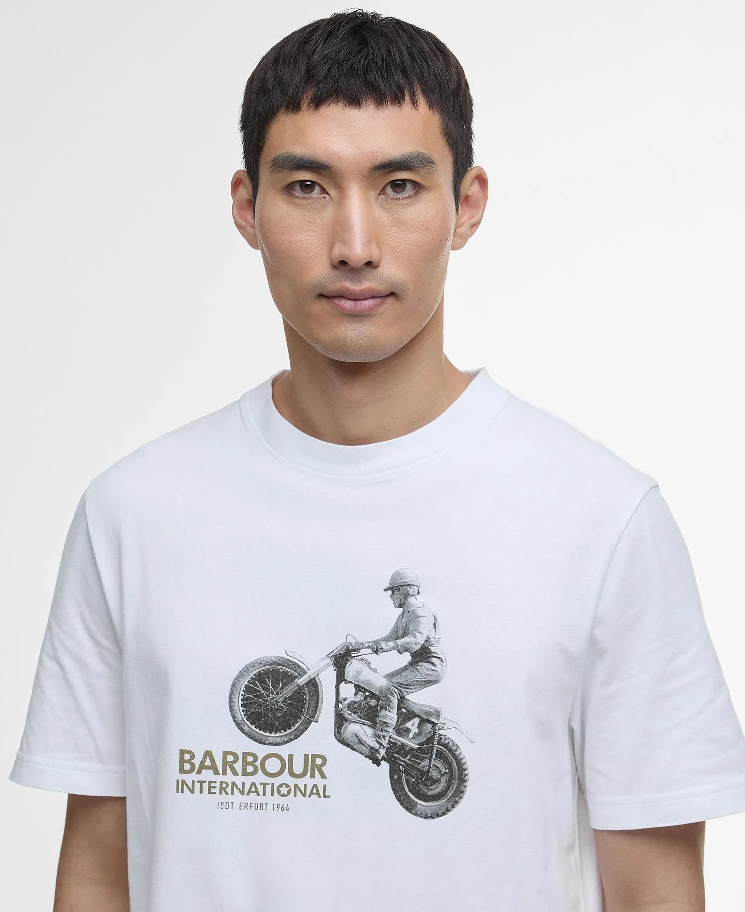 Barbour International Jump Archive T-Shirt - White