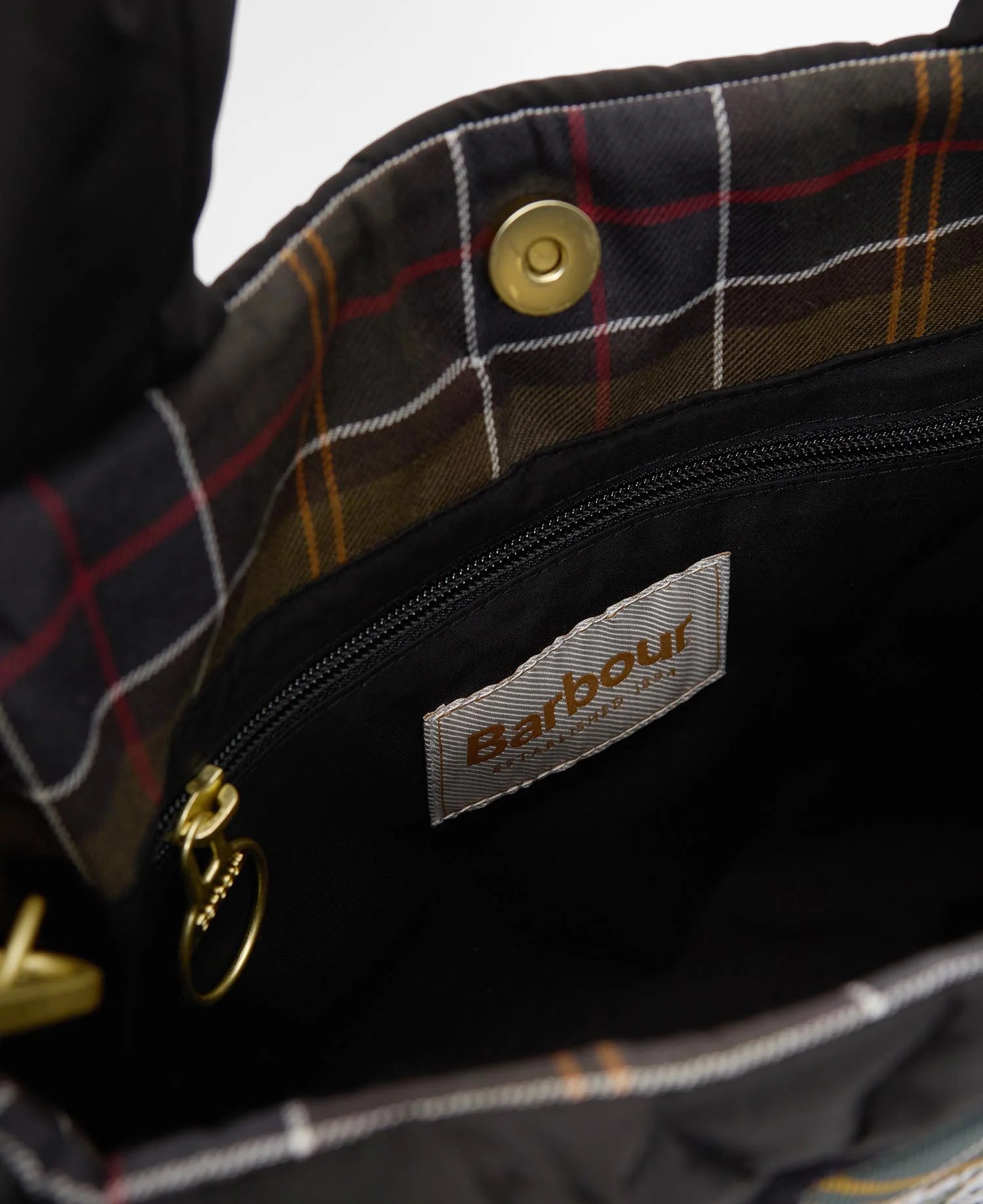 Barbour Connie Mini Quilted Tote Bag - Black