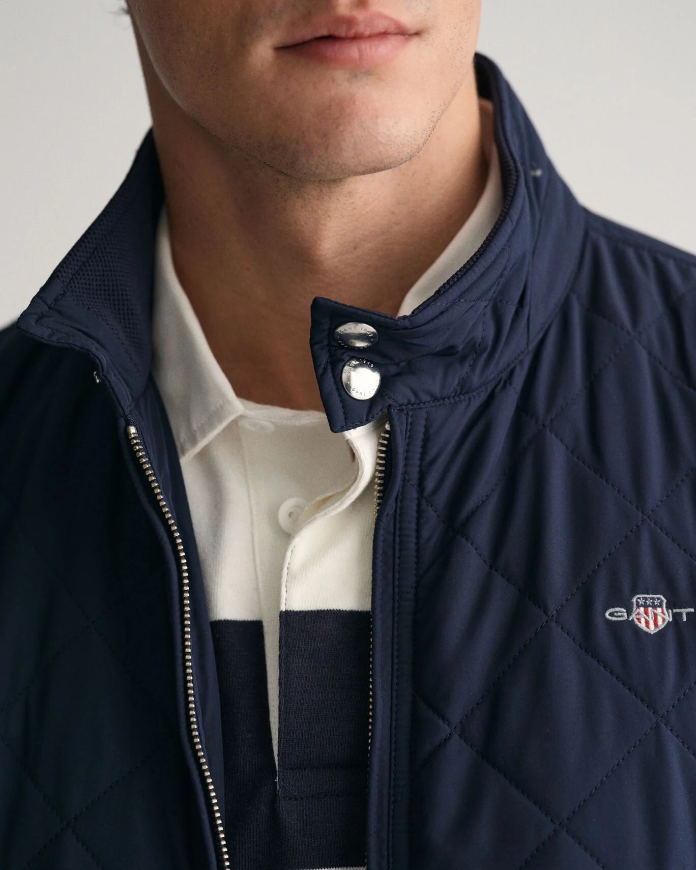 Gant Quilted Windcheater Vest - Evening Blue