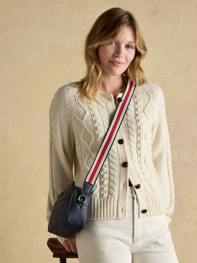 Joules Trent Navy Cross Body Bag with Adjustable Thick Strap