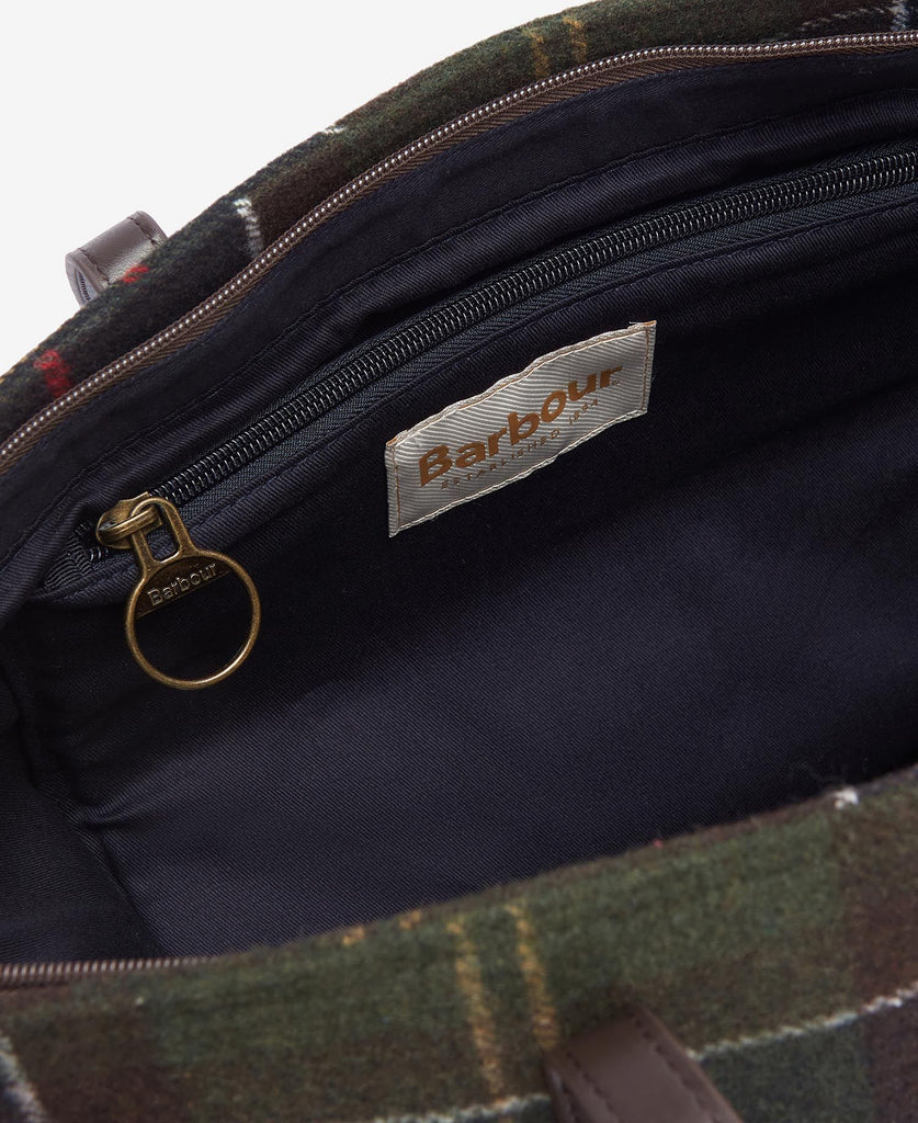 Barbour Witford Tartan Tote Bag Classic Tartan Spiders Whitby