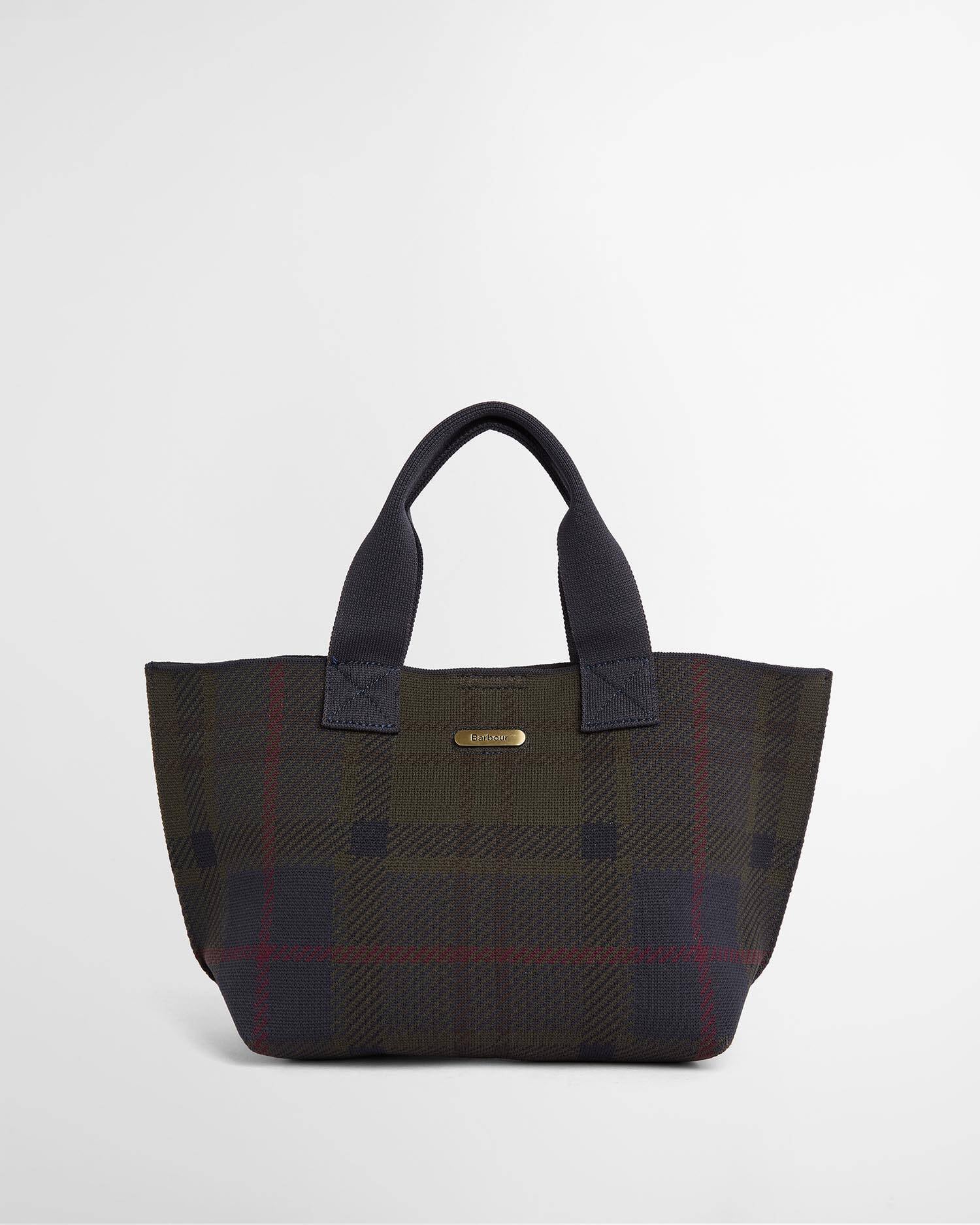 Barbour Layla Tartan Mini Tote Bag - Shadow Tartan