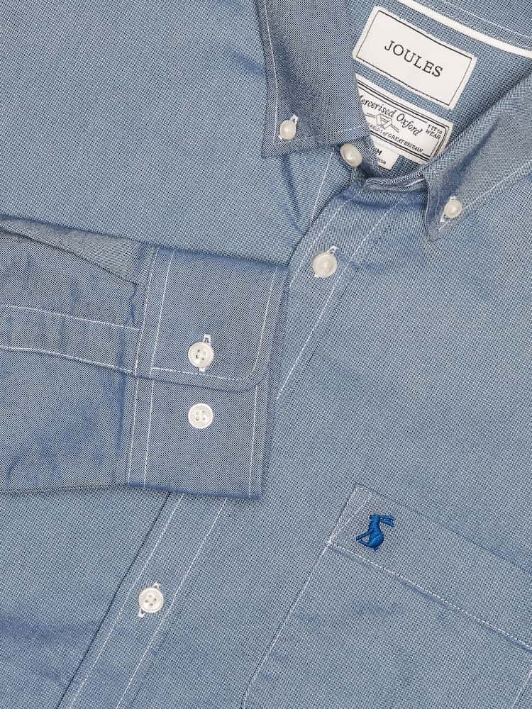 Joules Classic Fit Chambray Blue Cotton Oxford Shirt