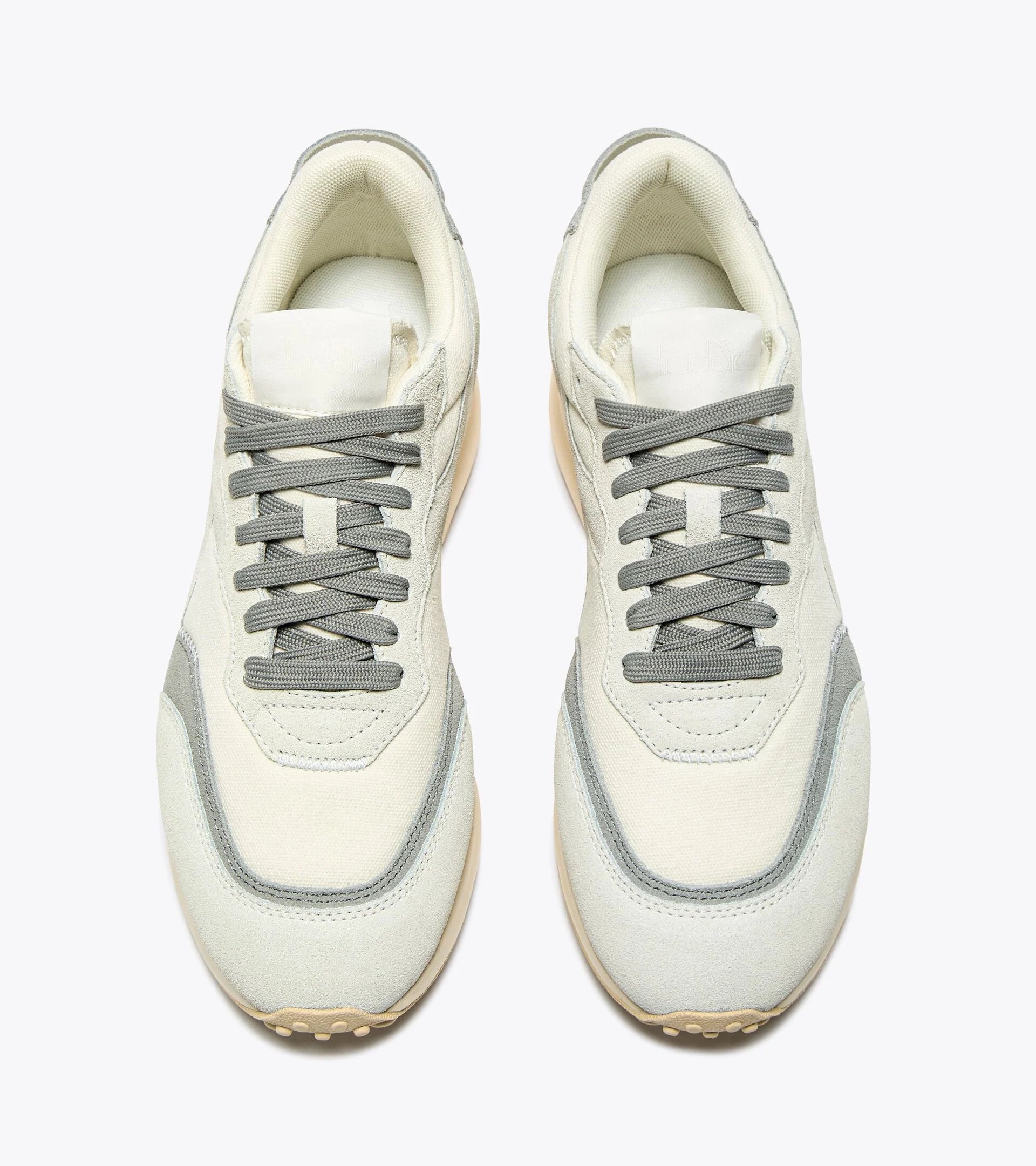 Diadora Race Suede Trainers - Star White/Limestone