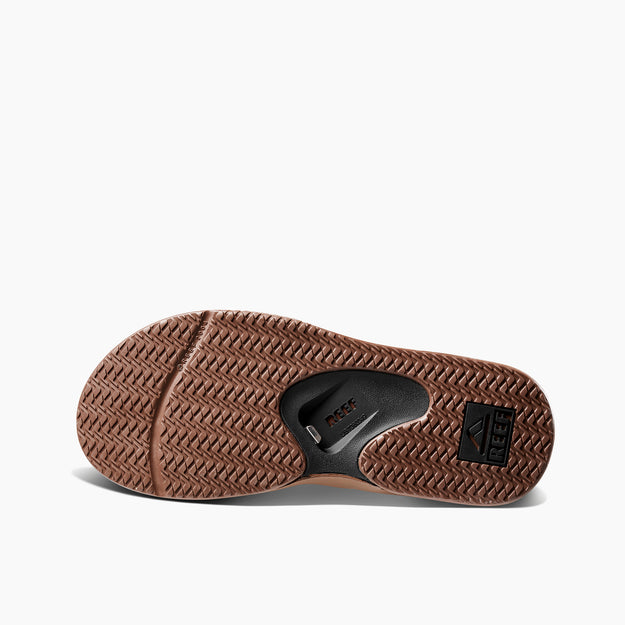 Reef Fanning Flip Flops - Black/Tan