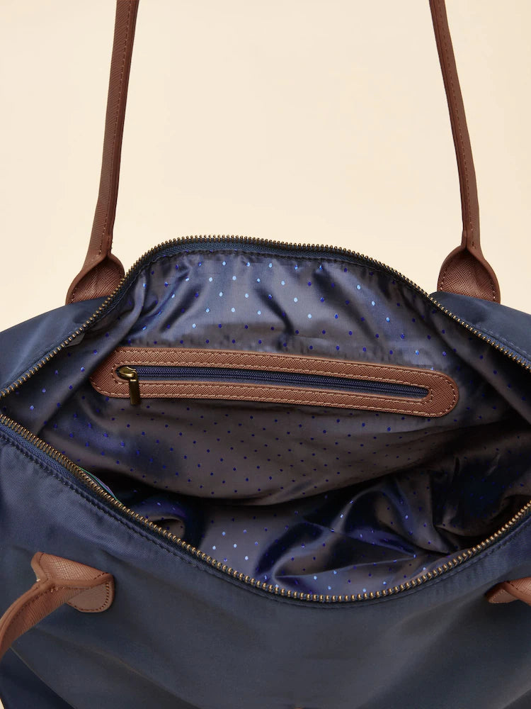 Joules Edie Navy Tote Shoulder Bag