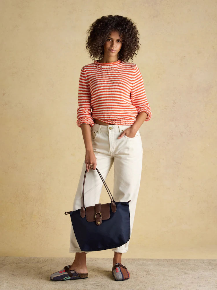 Joules Edie Navy Tote Shoulder Bag