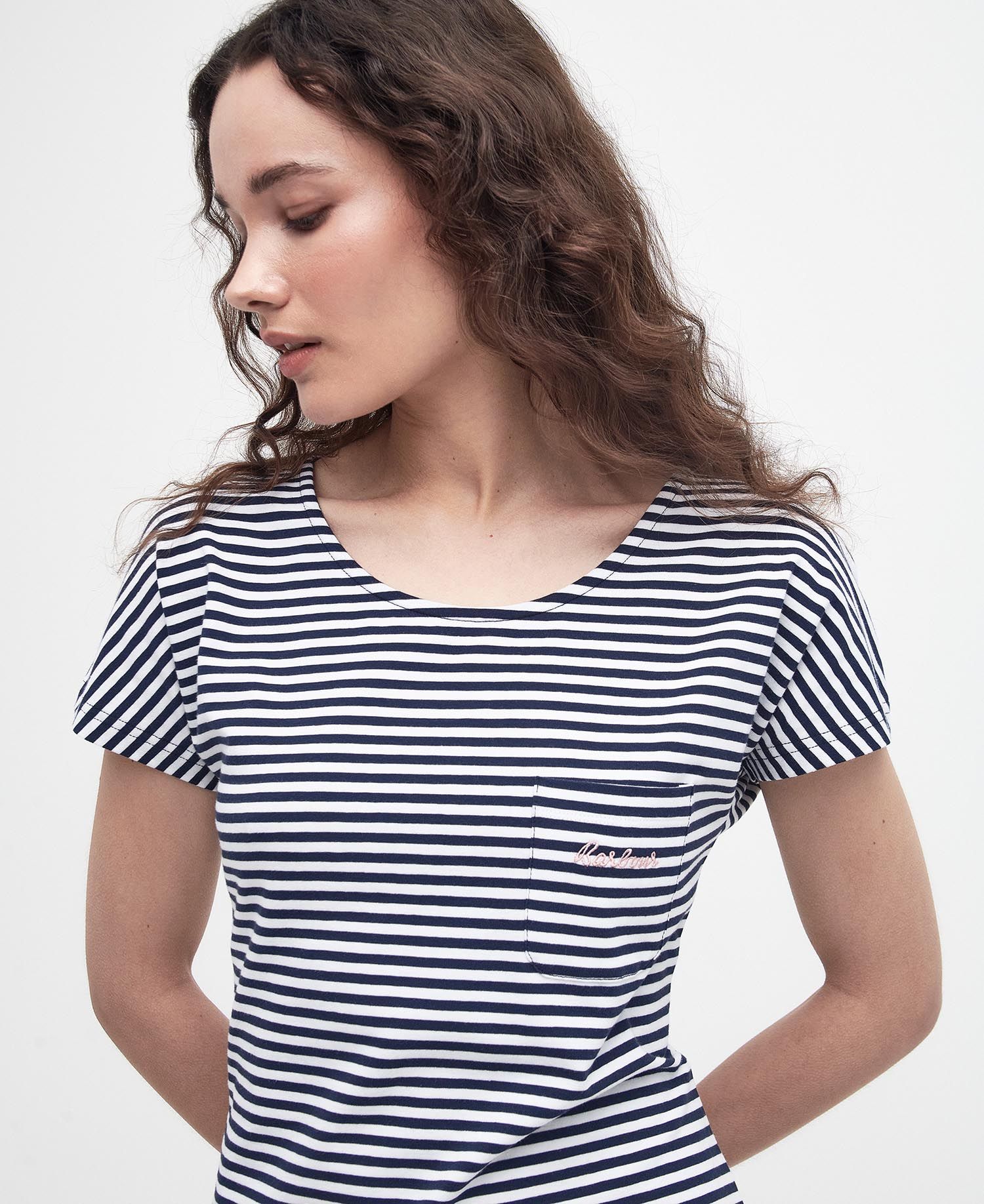 Barbour Harewood Stripe Dress - Navy/Multistripe