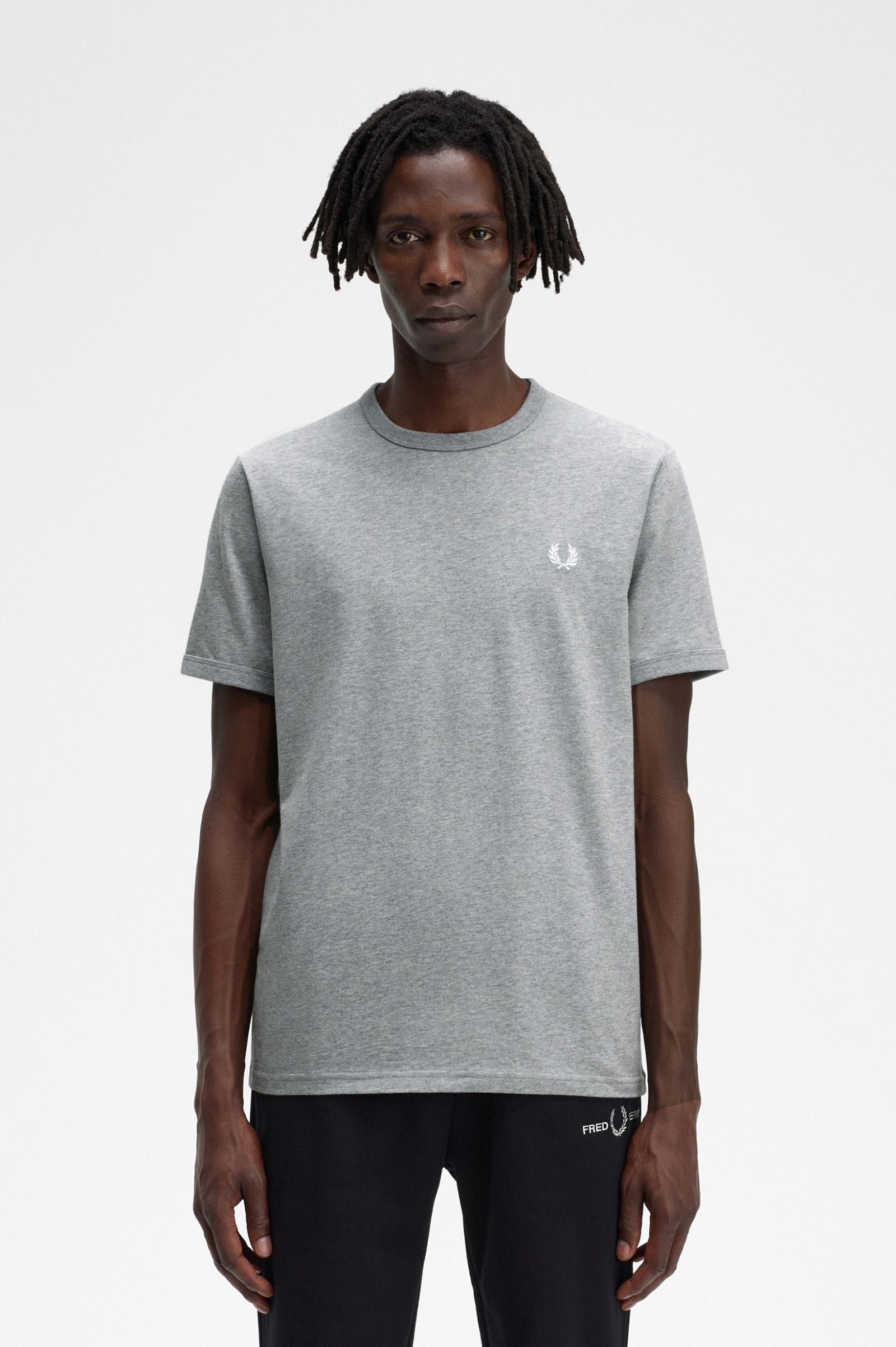 Fred Perry Ringer T-Shirt - Steel Marl