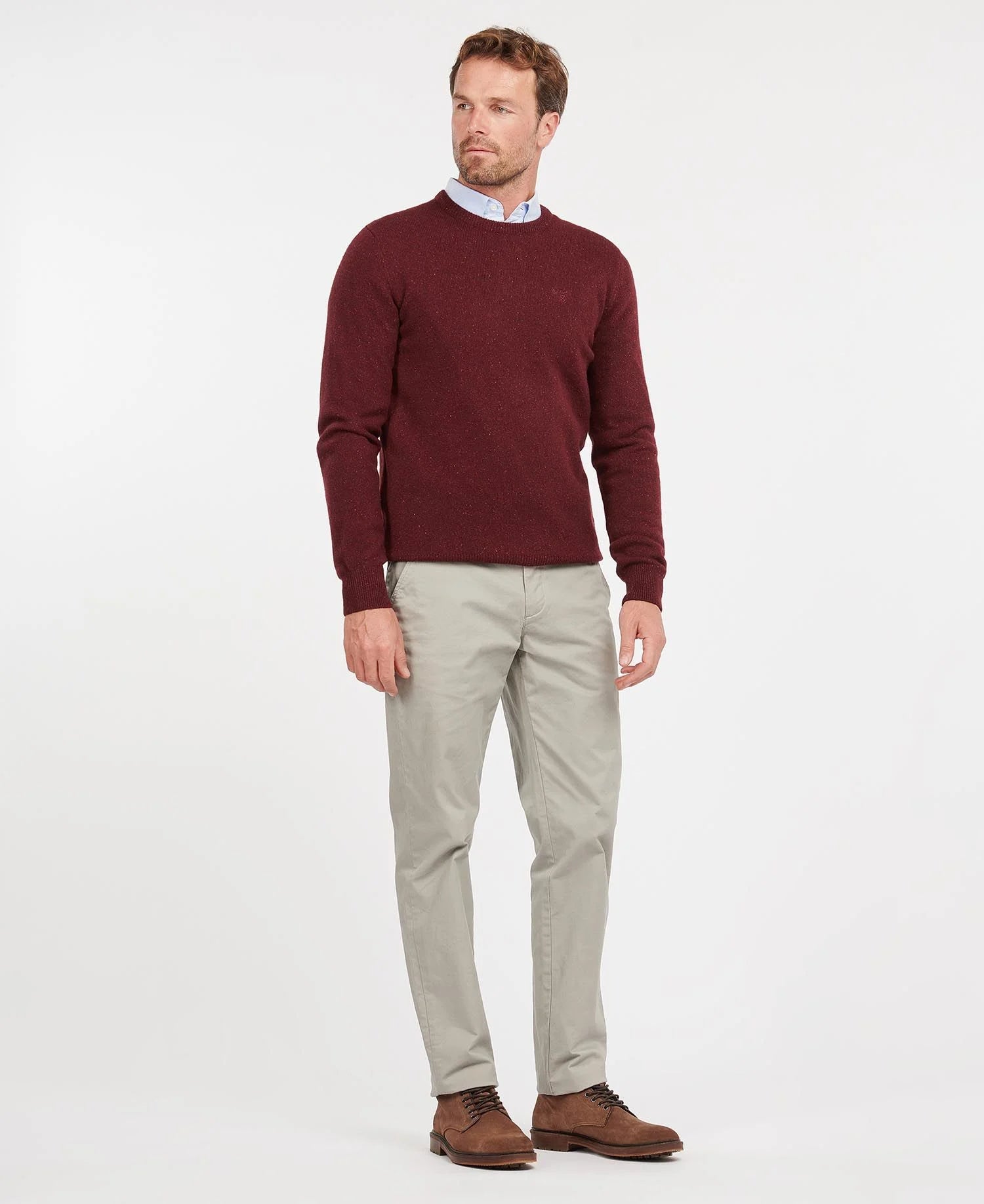 Barbour Tisbury Crew Sweater - Ruby