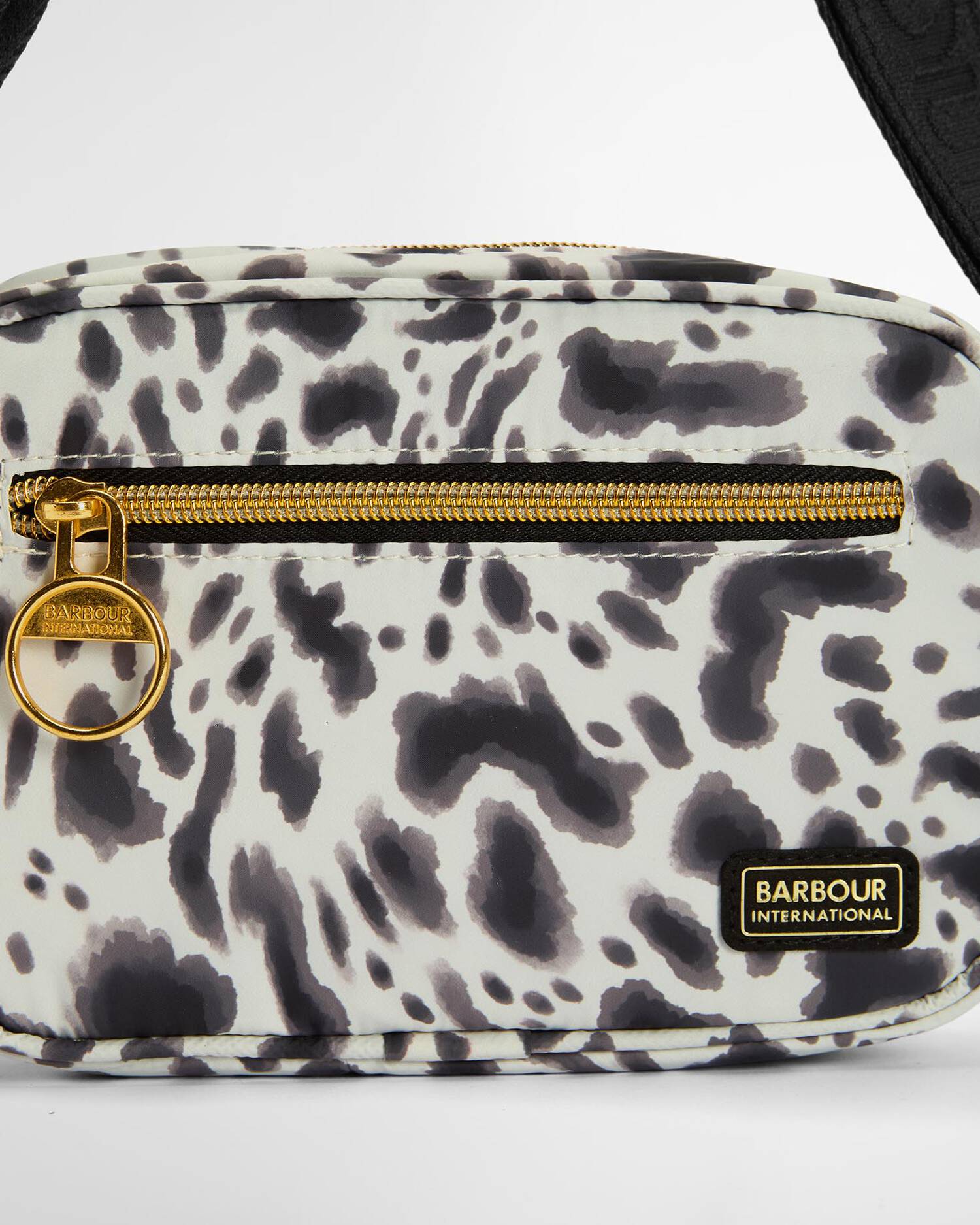 Barbour International Boulevard Micro Crossbody Bag - Bio Ink Leopard Print