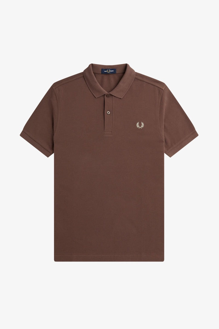 Fred Perry Plain Fred Shirt - Brick/Warm Grey